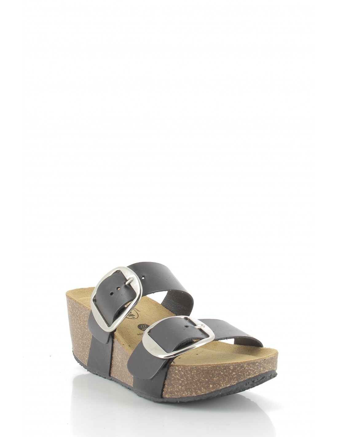 plakton Mules compensées femme so rock bi noir