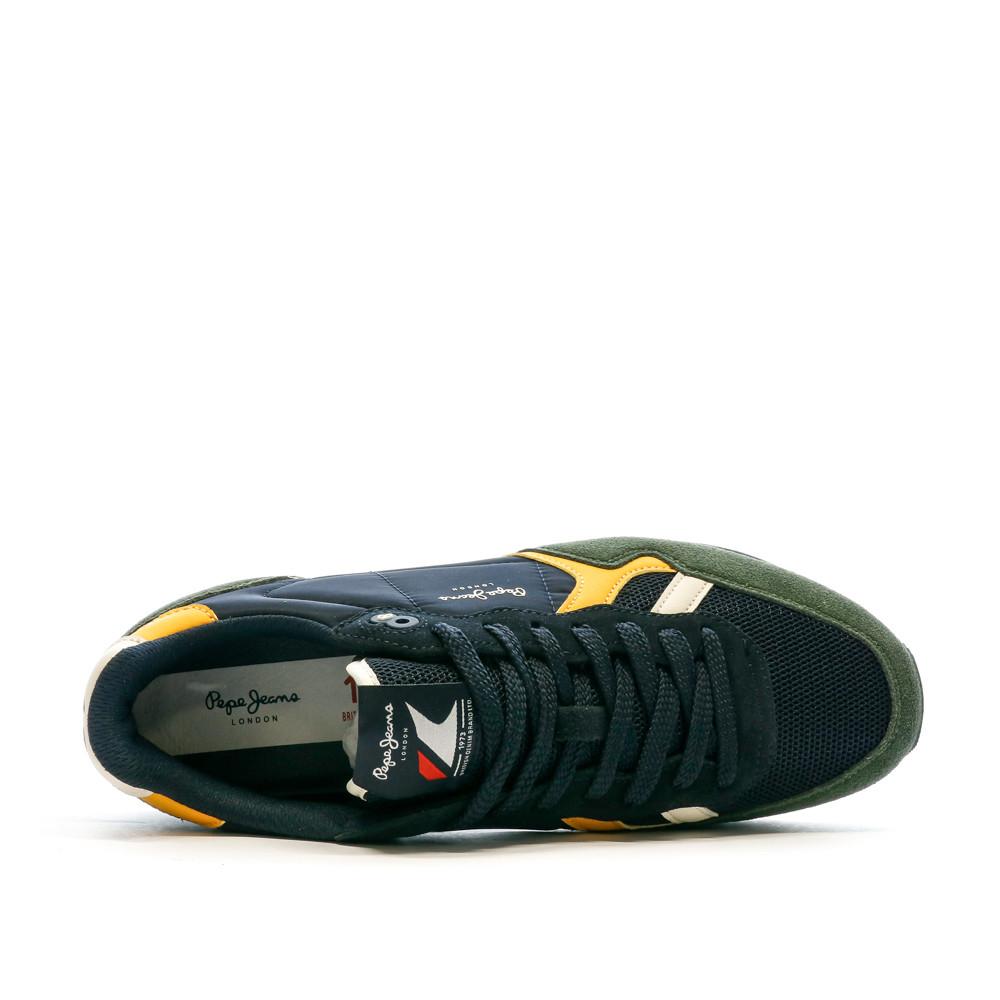 Pepe jeans Baskets Marine/Kaki Homme Pepe jeans Brit Heritage