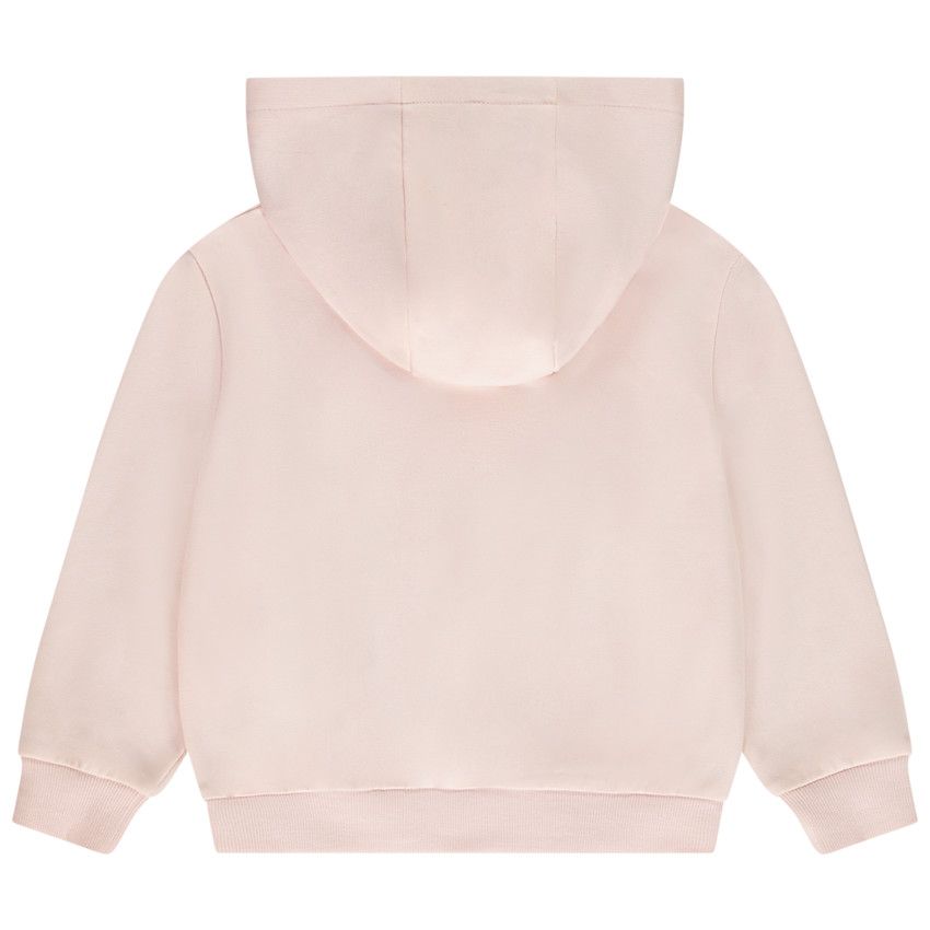 Sweat molleton oversize à capuche uni pour fille - Rose