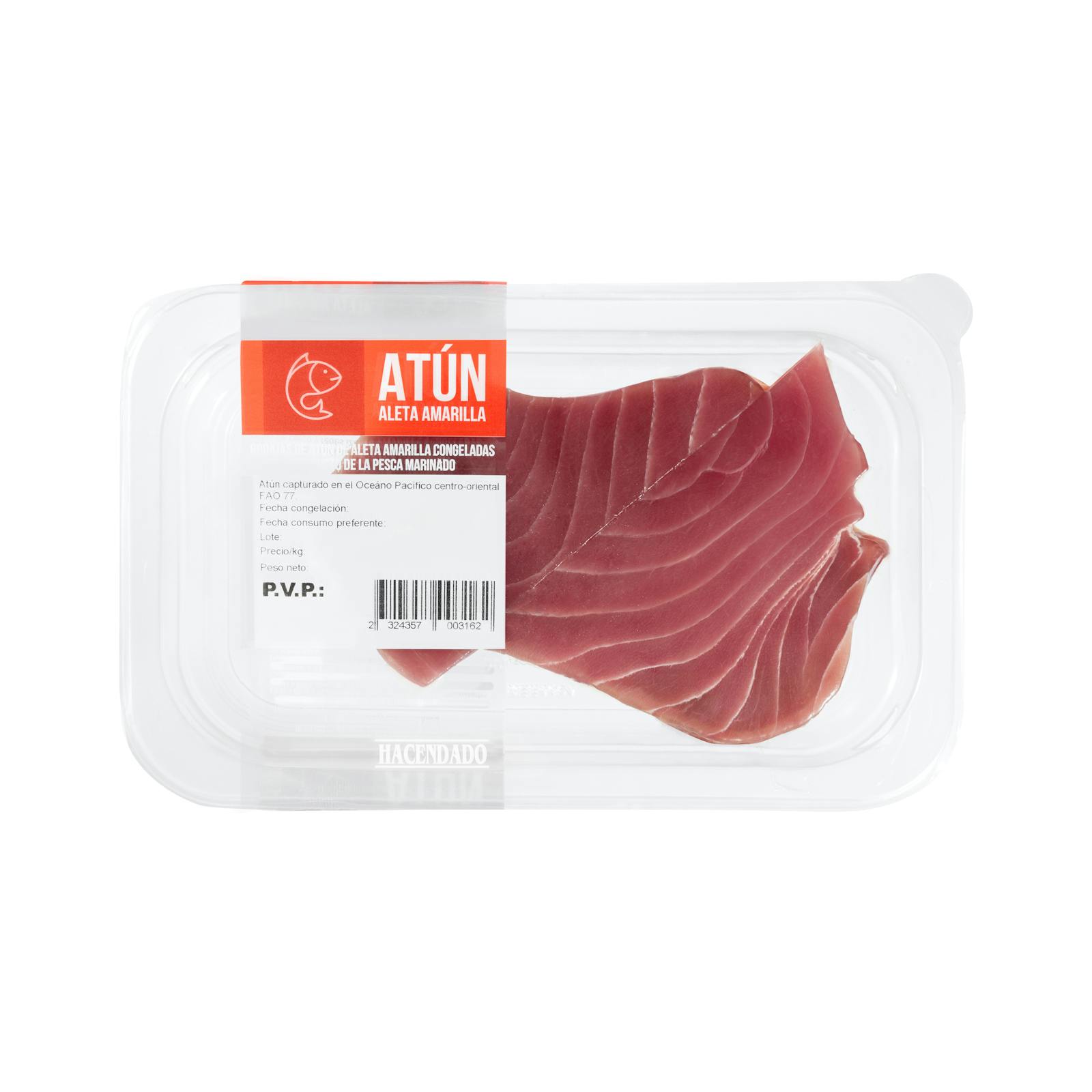 Tranches de thon albacore surgelées Hacendado