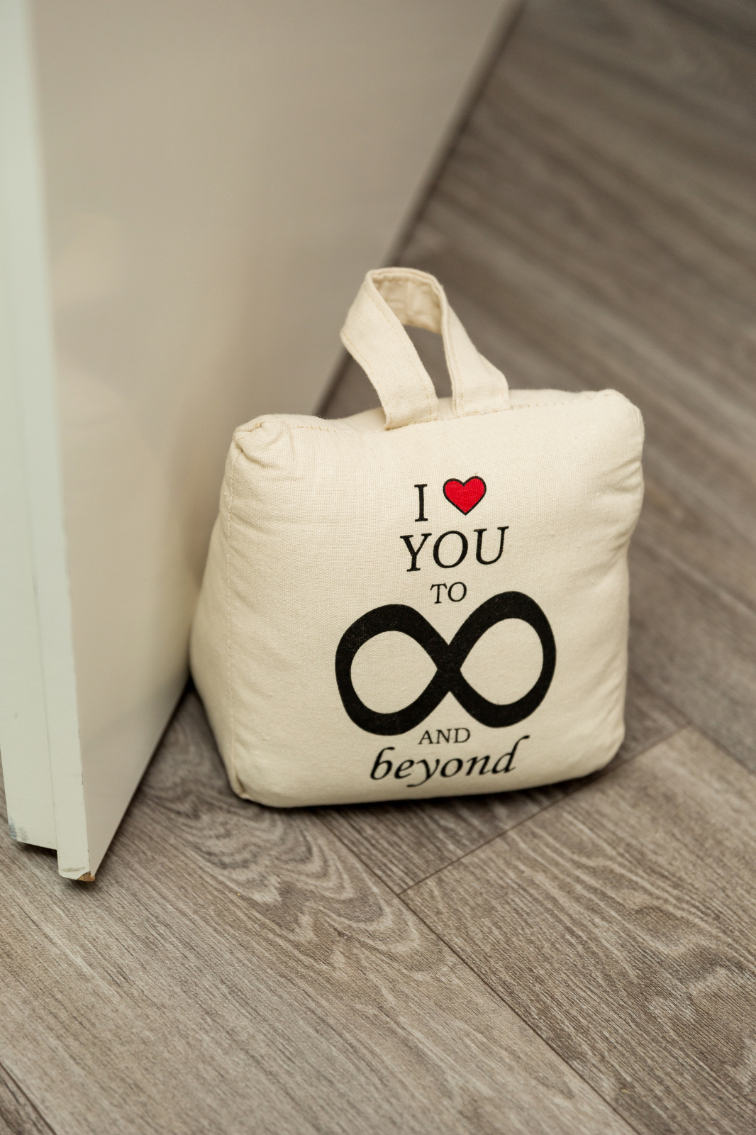Türstopper I LOVE YOU - beige