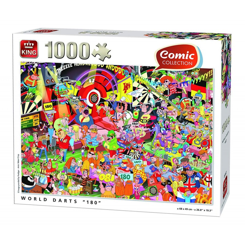 Puzzle 1000 pièces - Comic fléchettes