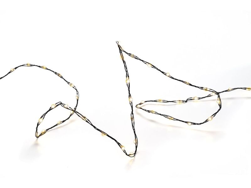 STT LED Lichterkette Angel Hair String 312 Schwarz In- und Outdoor LED-Dekoration