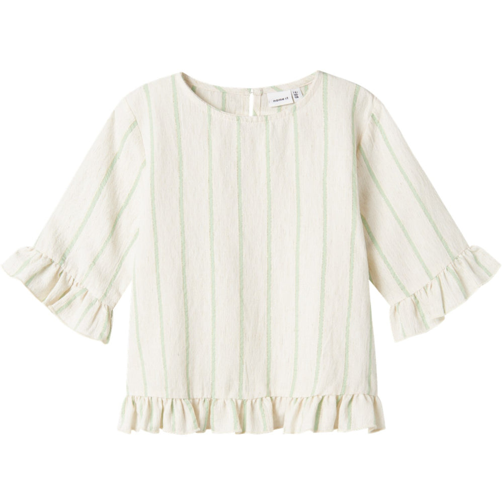 Køb Name It Arcadian Green Fizteks Bluse