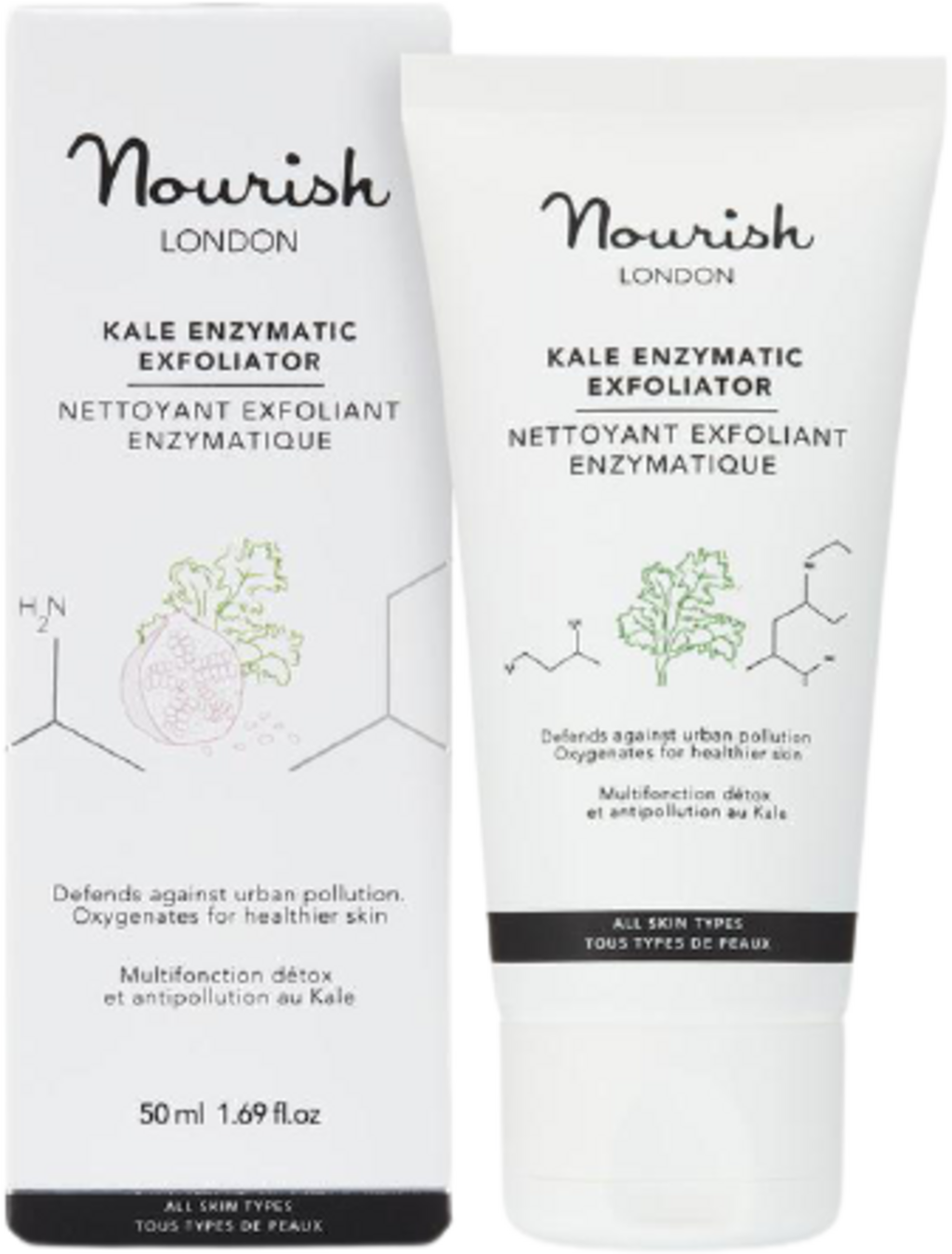 Nourish London  Kale Enzymatic Exfoliator, 50 ml