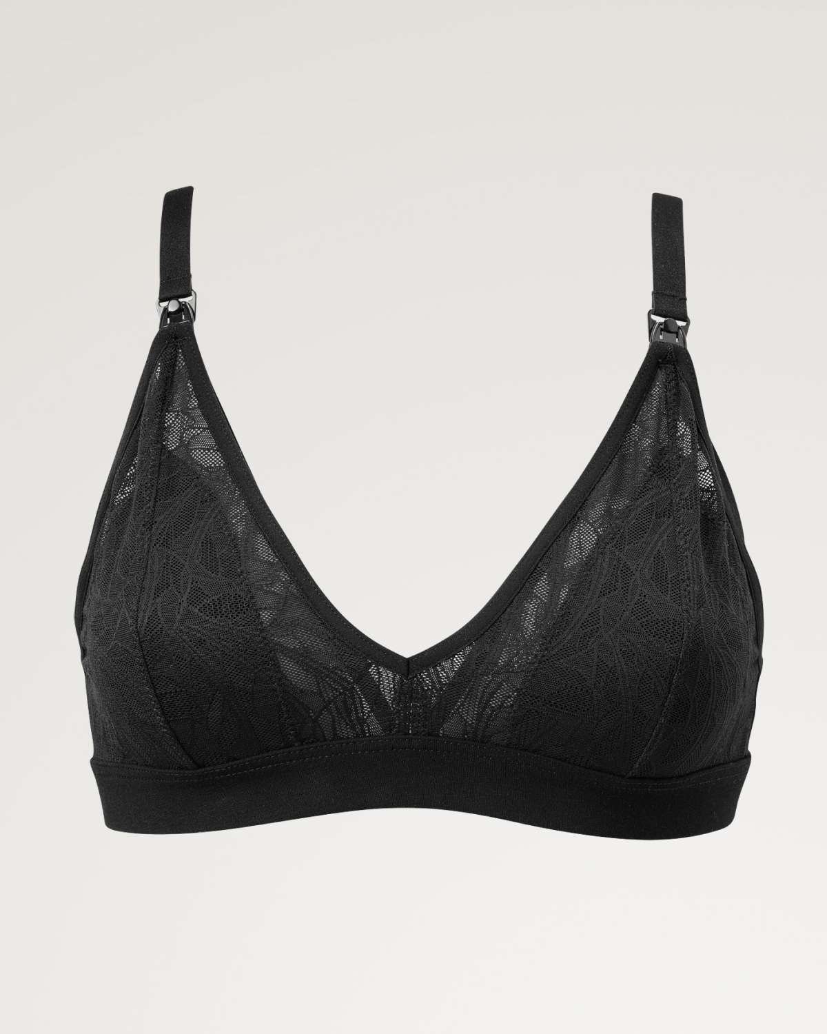 Amme BH Bralett m/ blonder – Lett+ Støtte | Lace Nursing Bra
