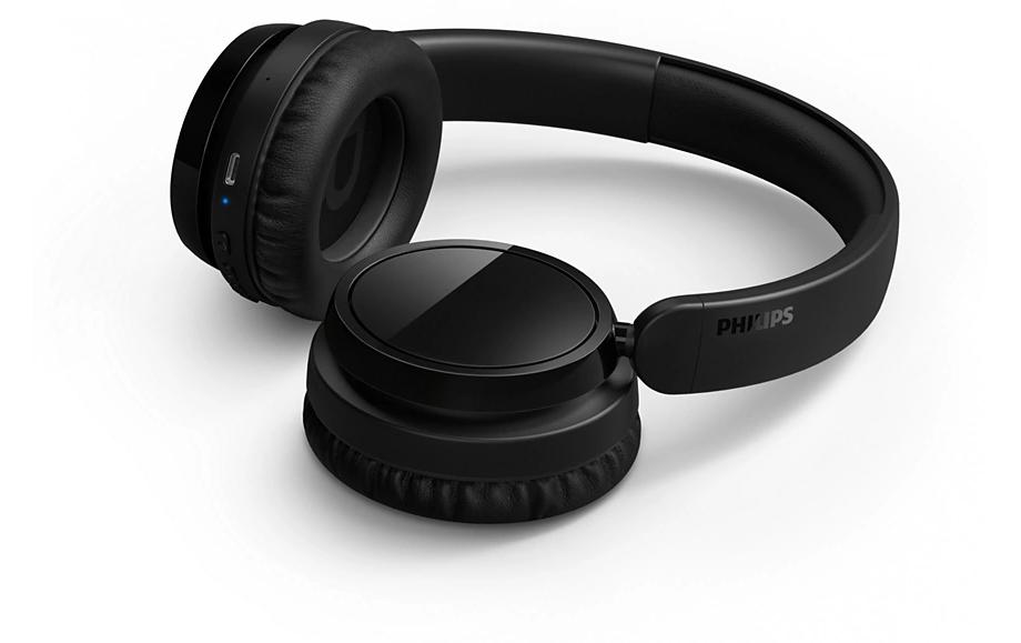 Wireless Over-Ear-Kopfhörer Serie 5000 SchwarzKabellose Over-Ear-Kopfhörer mit langer Akkulaufzeit und passive Geräuschunterdrückung