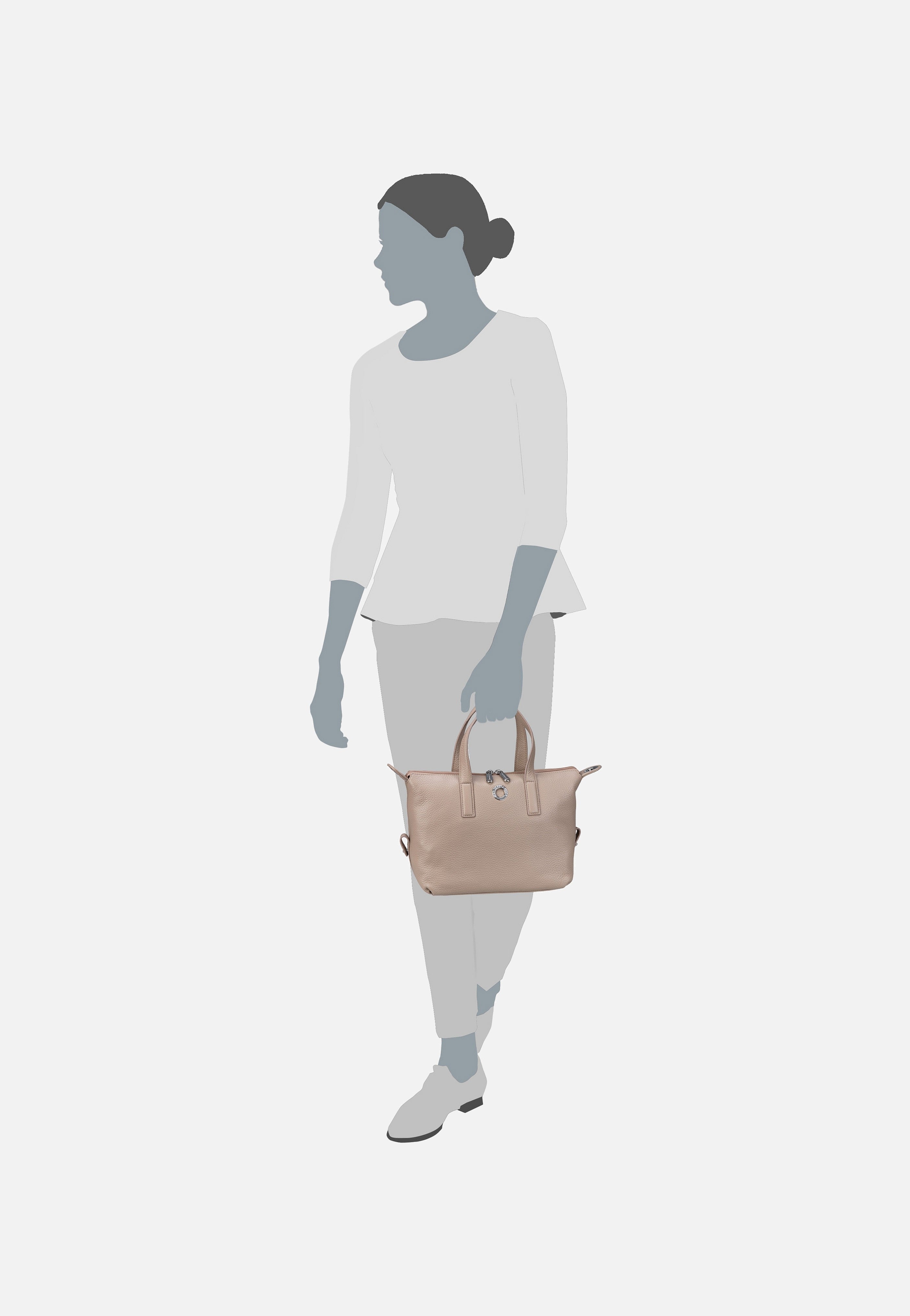 Mellow Leather Bauletto FZT56 Warm Taupe - Tote Bag