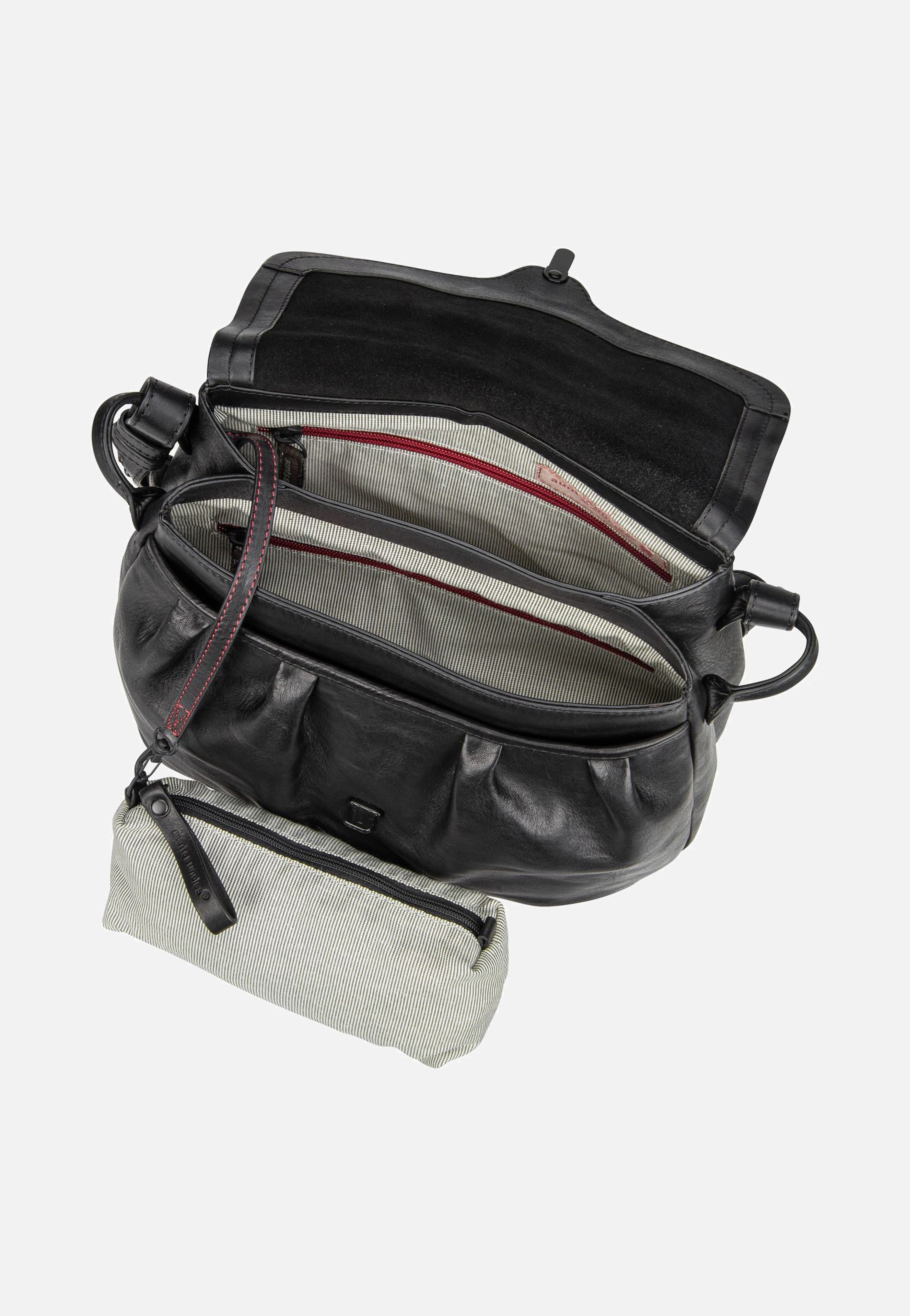 Mrs. Pineapple Pie Black Smoke - Saddle Bag