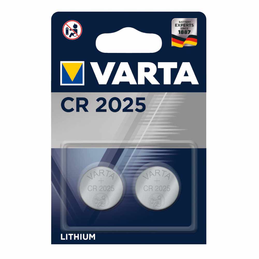 Pile lithium plates Varta CR2025 x2