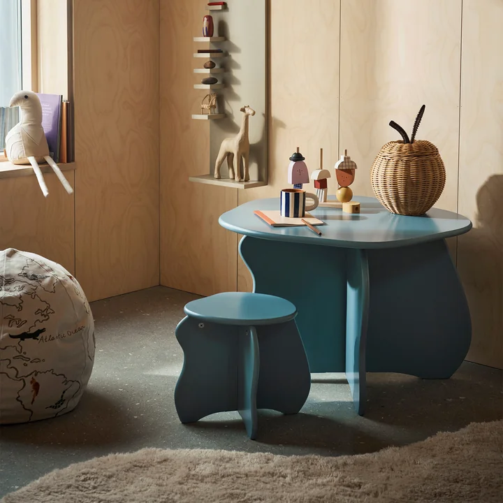 Ferm Living - Slope Kinderhocker, rosa