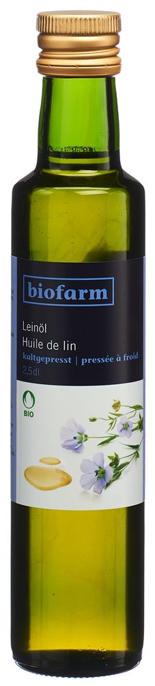 Biofarm Leinöl<br>2.5 dl, Flasche, Knospe