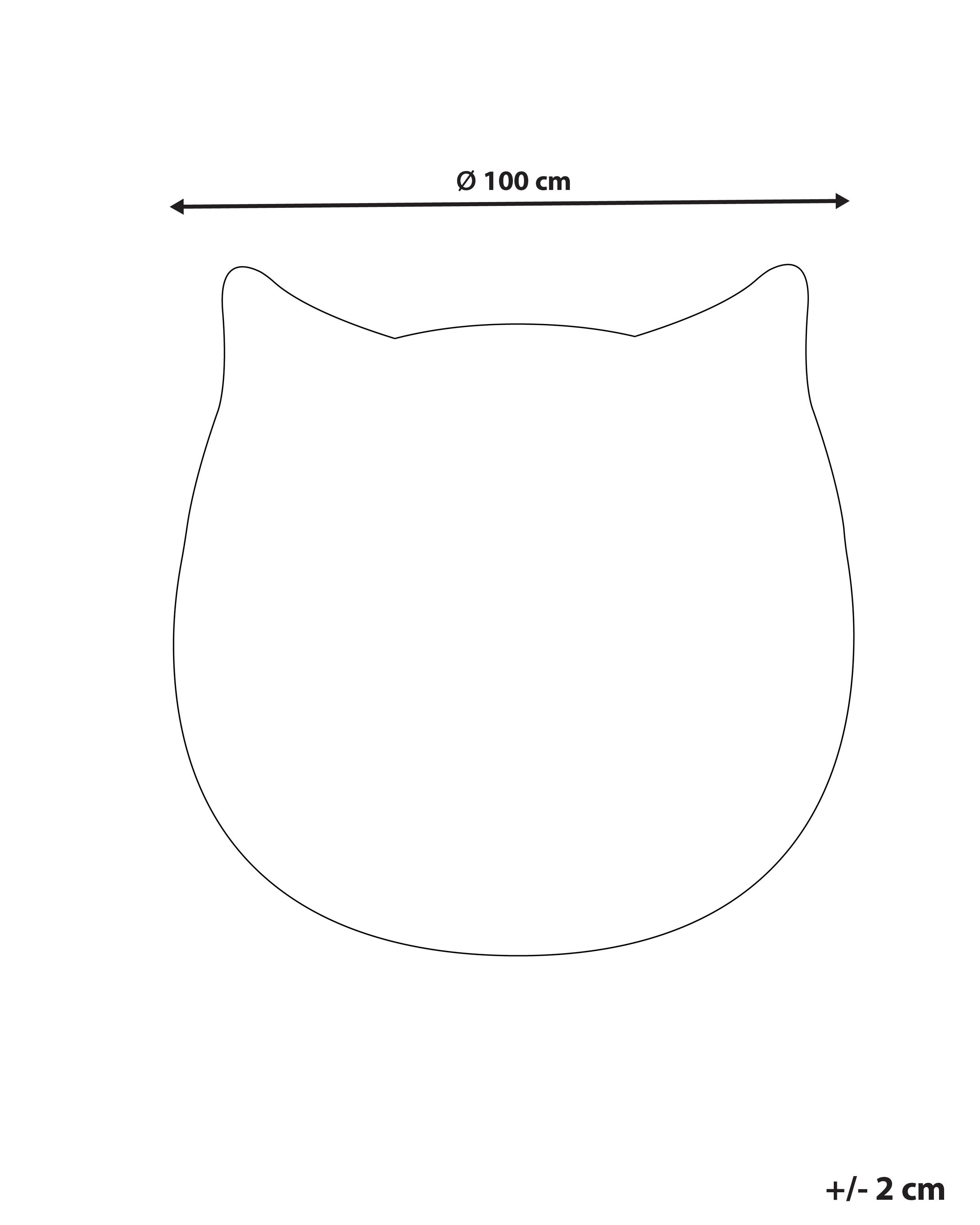 Kindervloerkleed KITTY Wit ø 100 cm