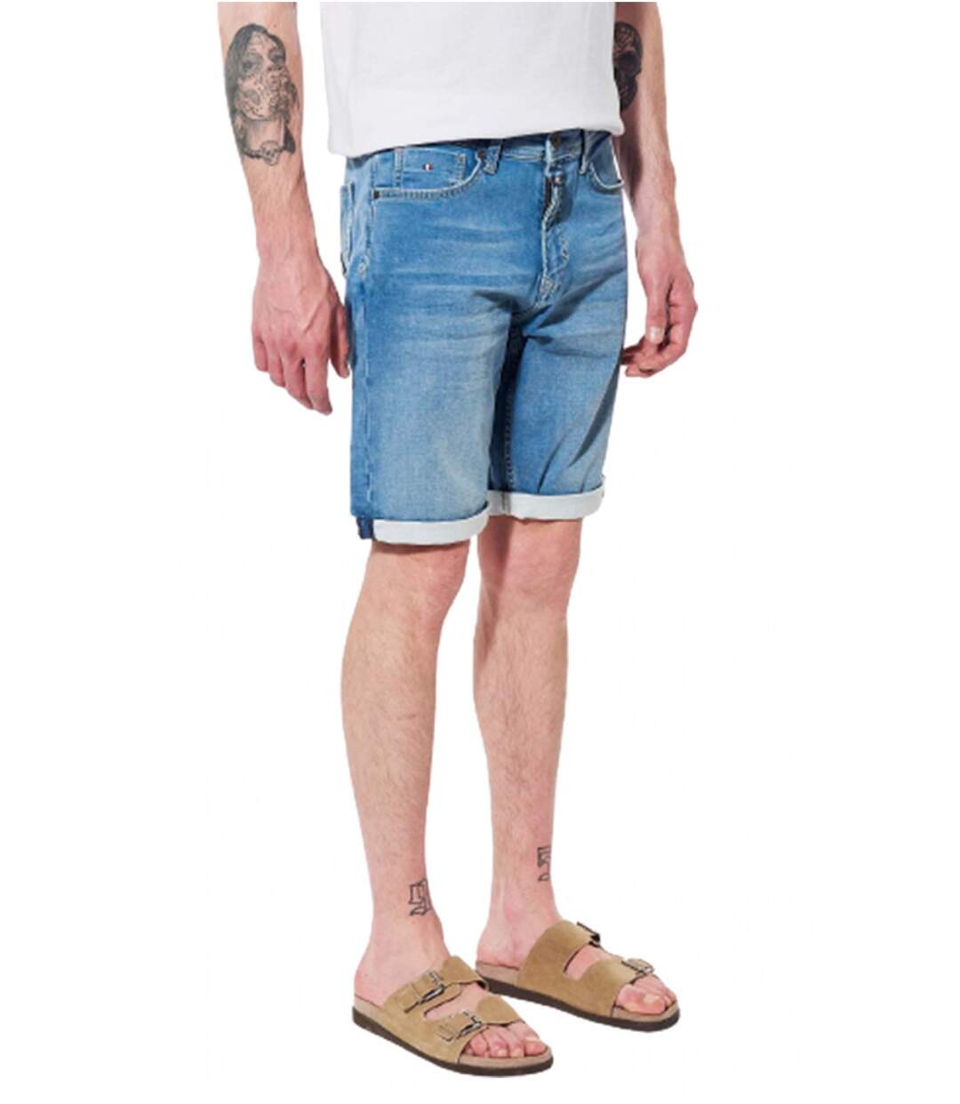 Bermuda ajusté extend denim  -  Kaporal - Homme