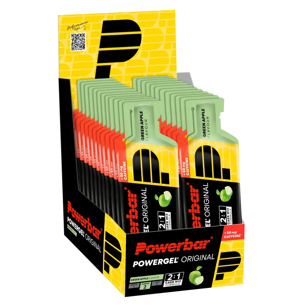 PowerBar Powergel Cafeïne Appel Gel 24 stuks