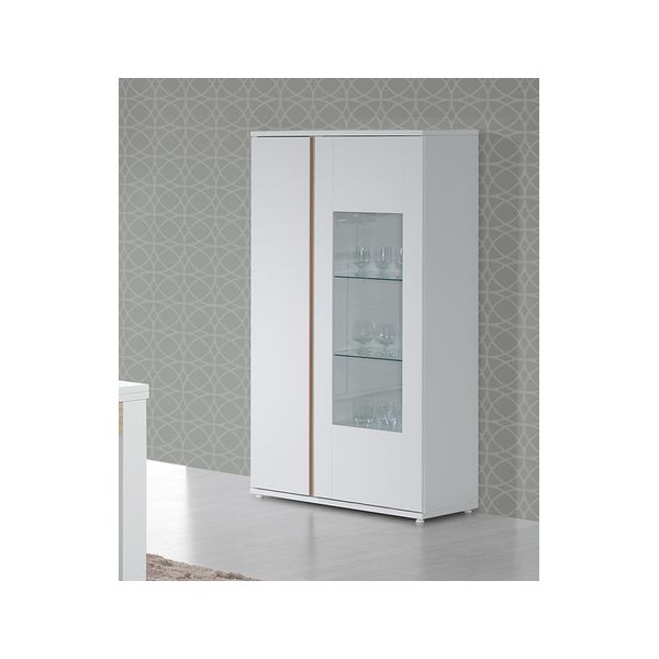 Lourini Elemento Cristaleira Chiado Branco/ Carvalho - 8272
