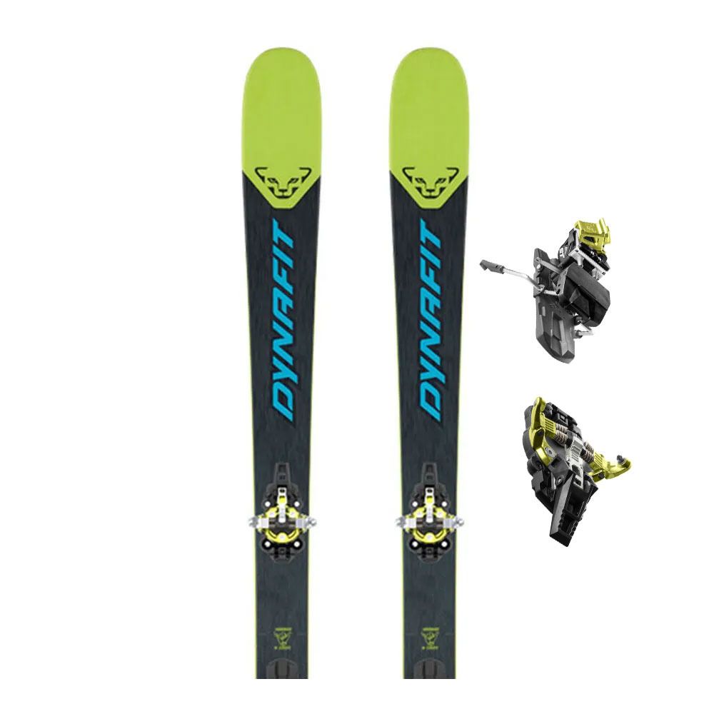 Dynafit YOUNGSTAR + ST ROTATION LITE 7 - Pack skis randonné + Fixations + Peaux lambo green/black