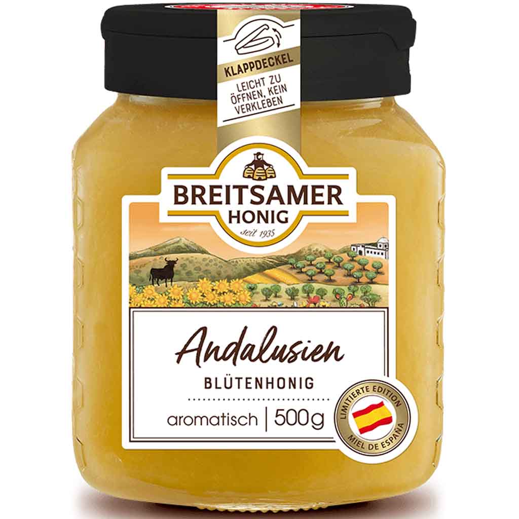 Breitsamer Honig Andalusien Blütenhonig 500g MHD:30.7.26