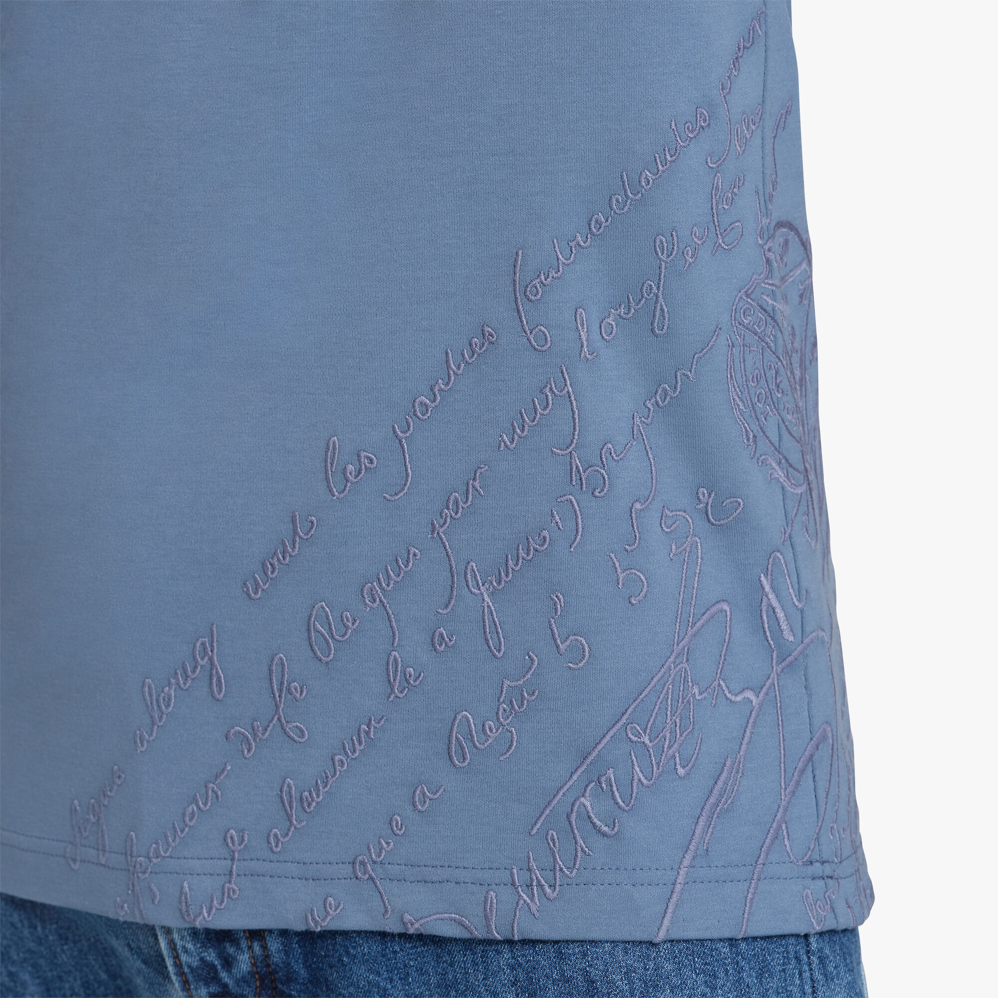 T-shirt Avec Broderie Scritto