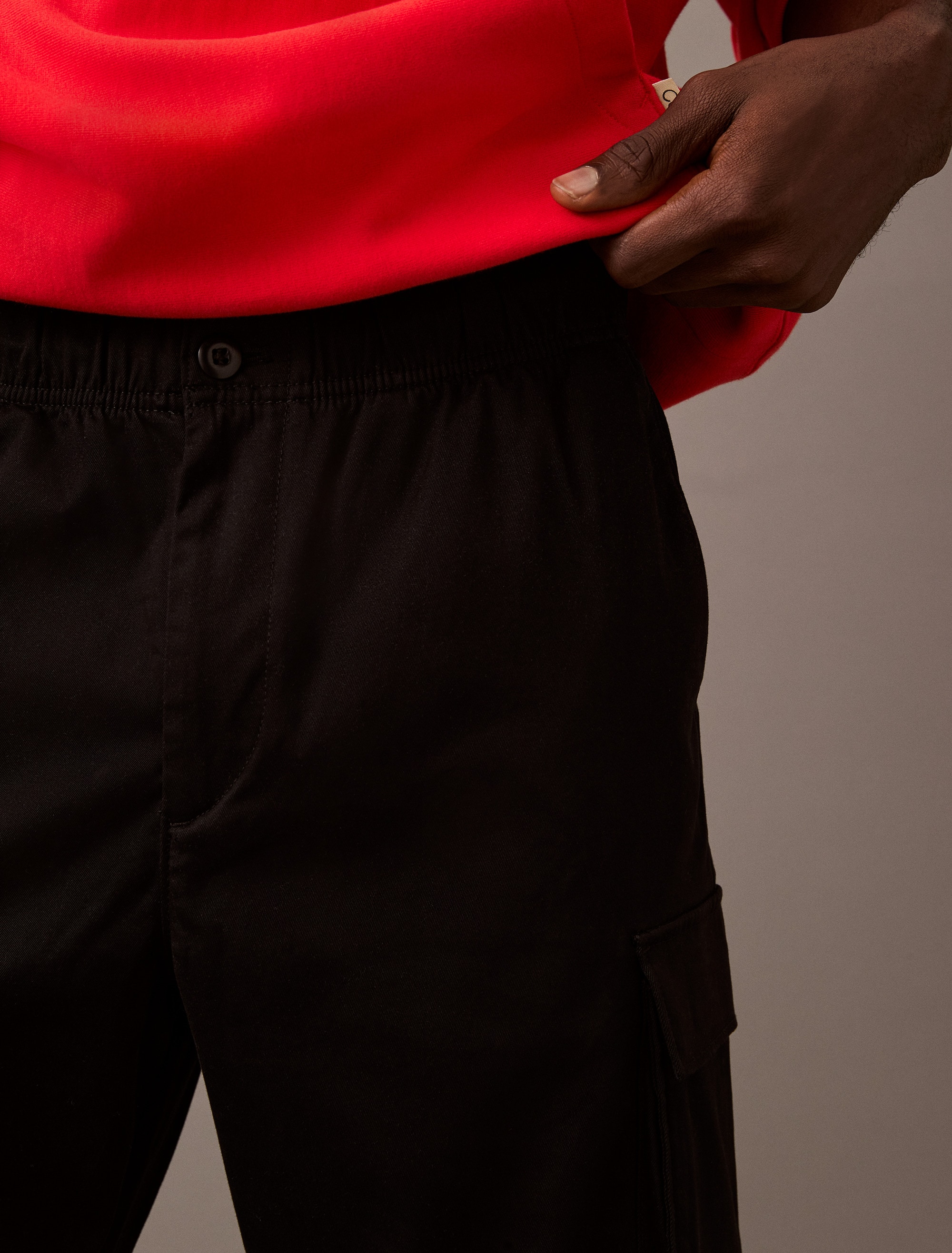 Calvin Klein Jeans Cargohose »CO PULL ON STRAIGHT CARGO PANT«  in Unifarbe