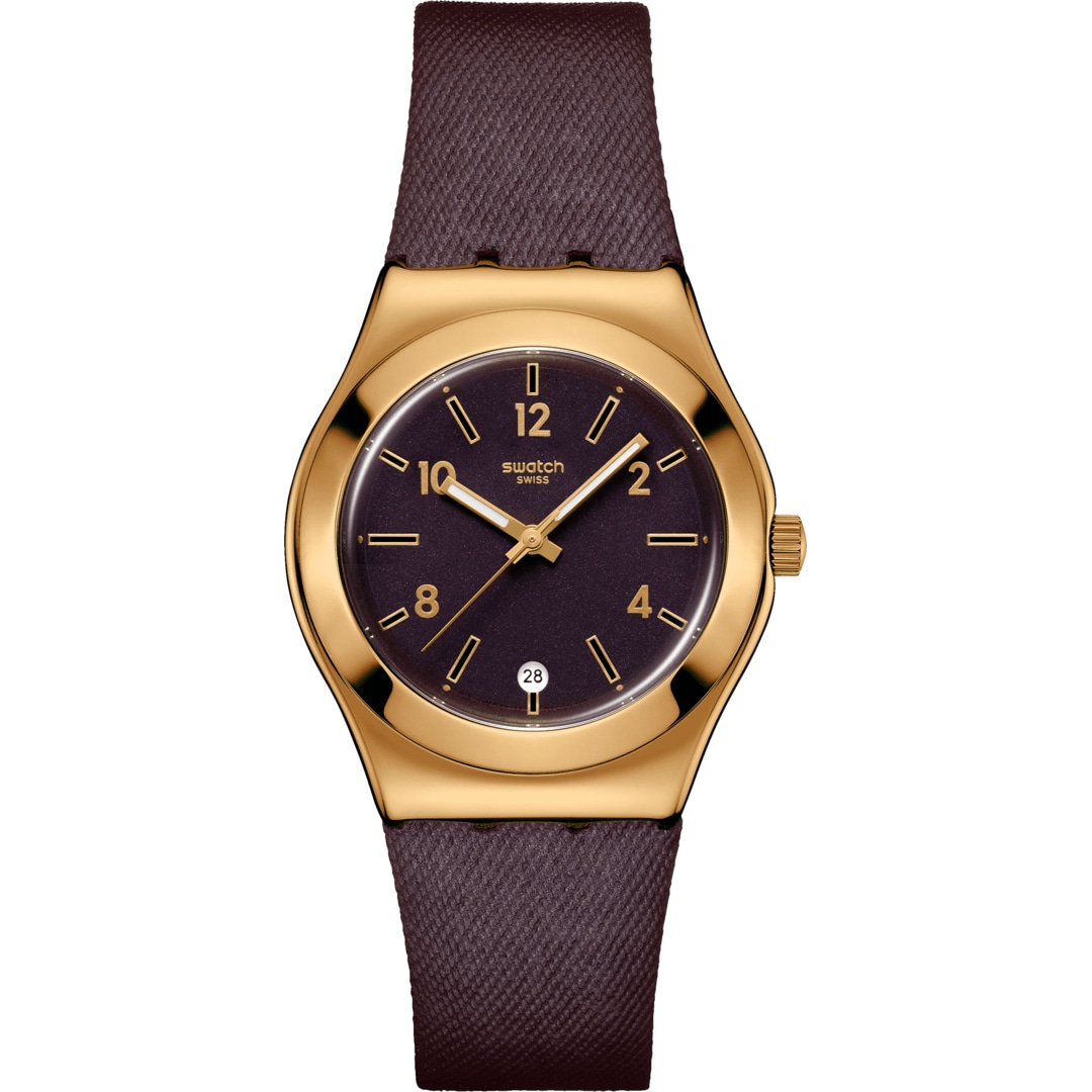 Swatch Irony Medium Heart of Burgundy
