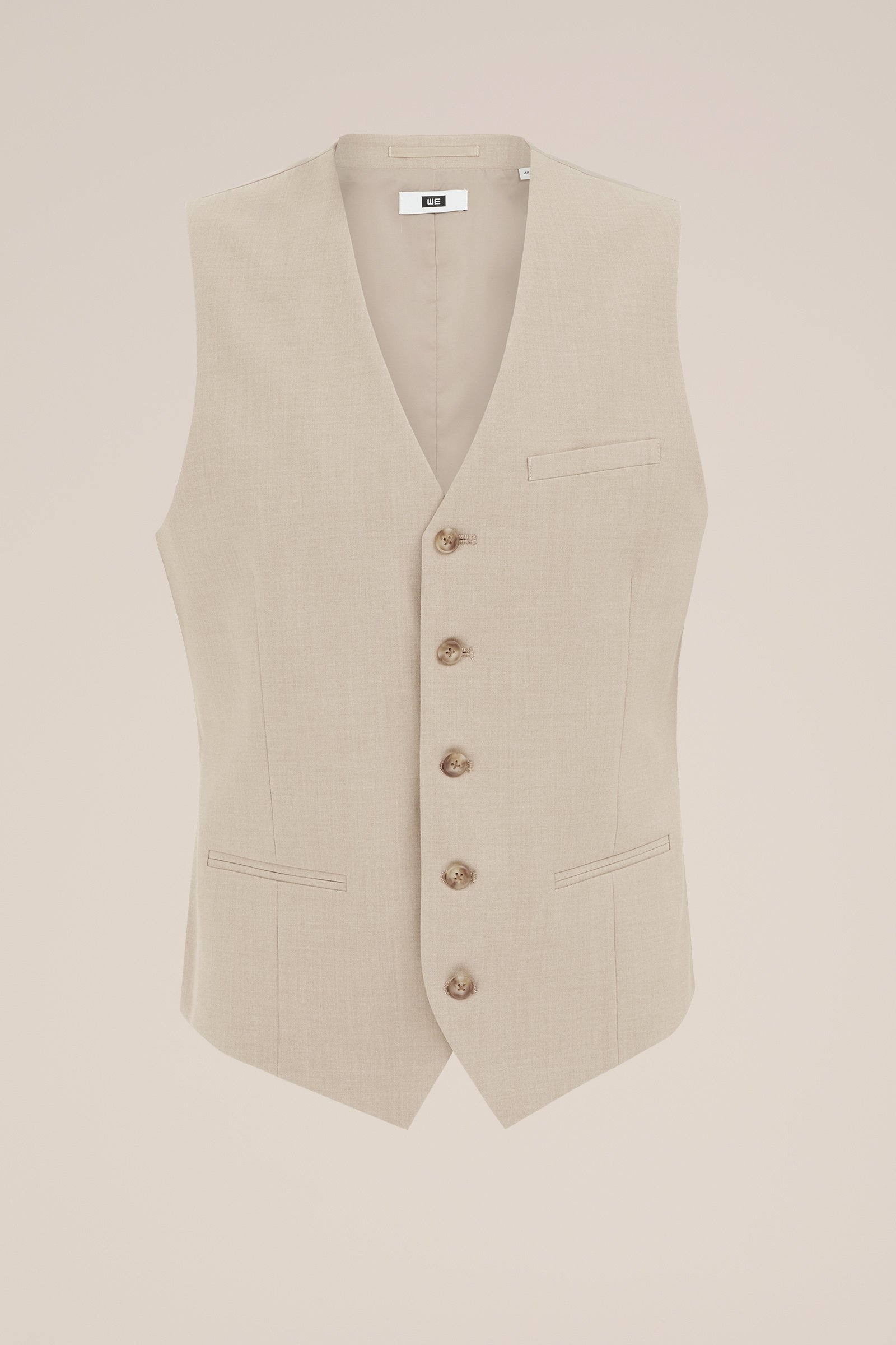 slim fit gilet Fundamentals Beige