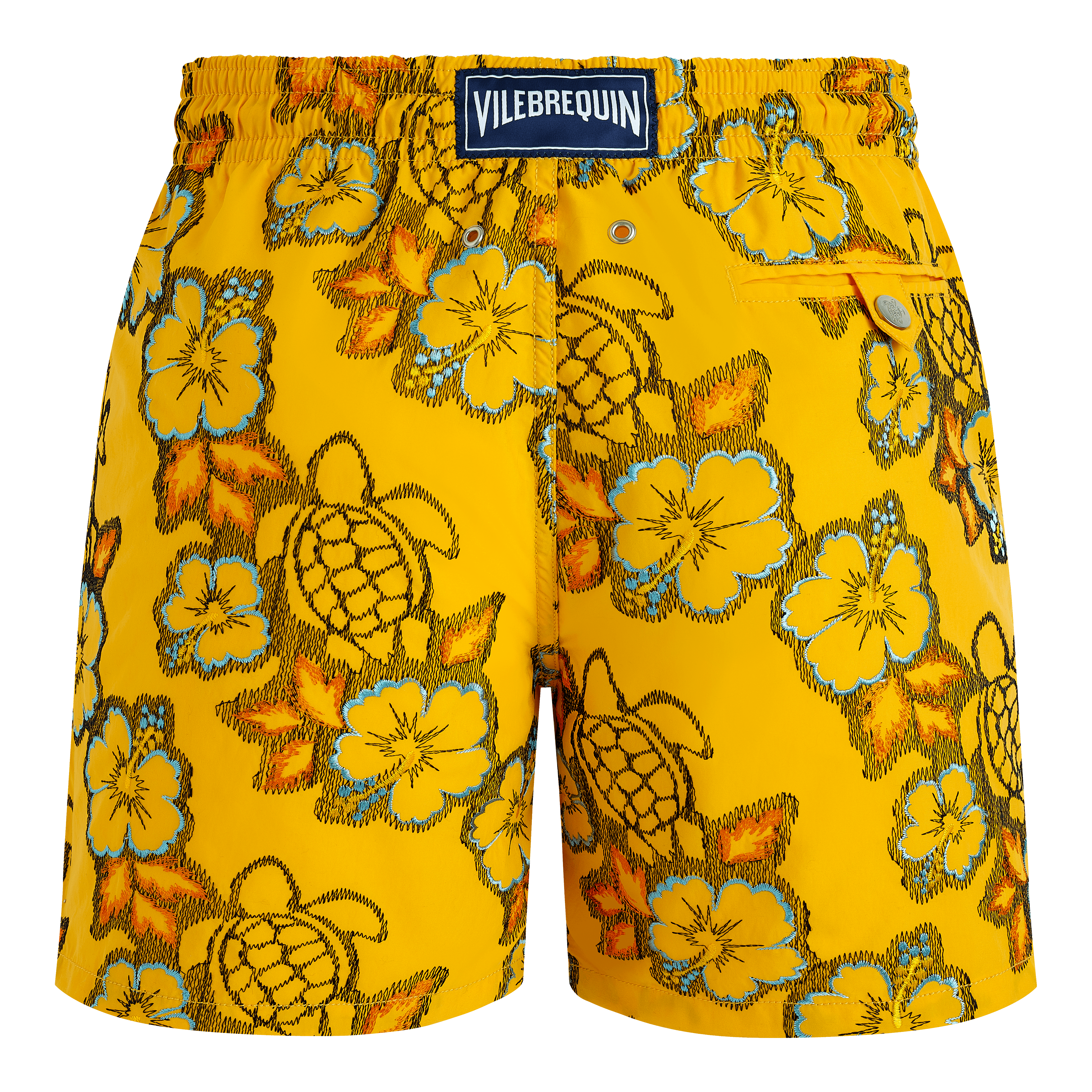 Maillot de Bain Homme Brodé Hibiscus - Edition Limitée