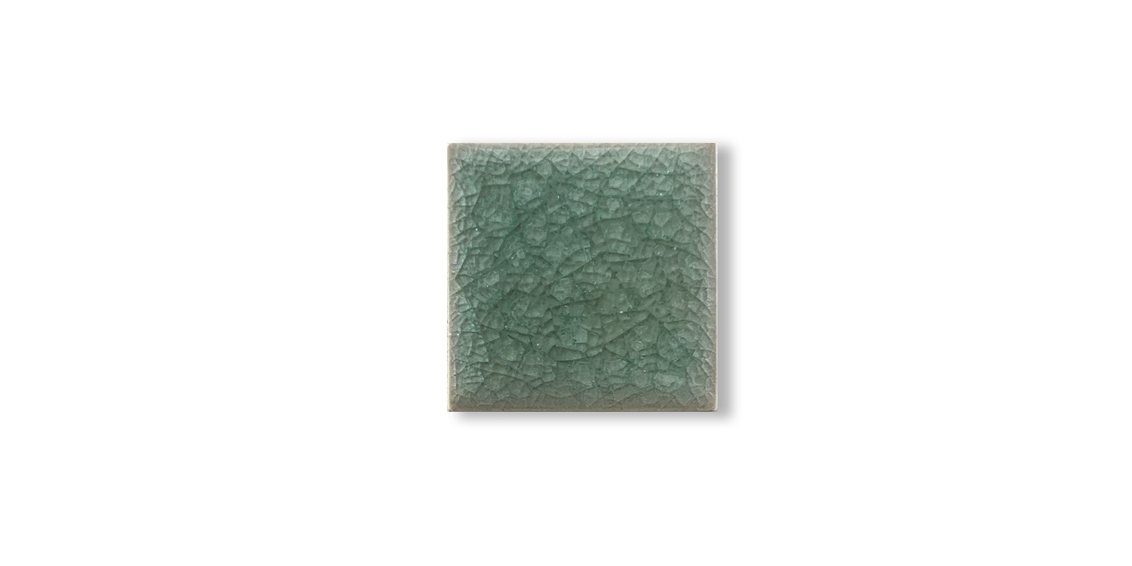 Fliese 'Craquele' blaßgrün, L 5 cm, B 5 cm von fischer's lagerhaus