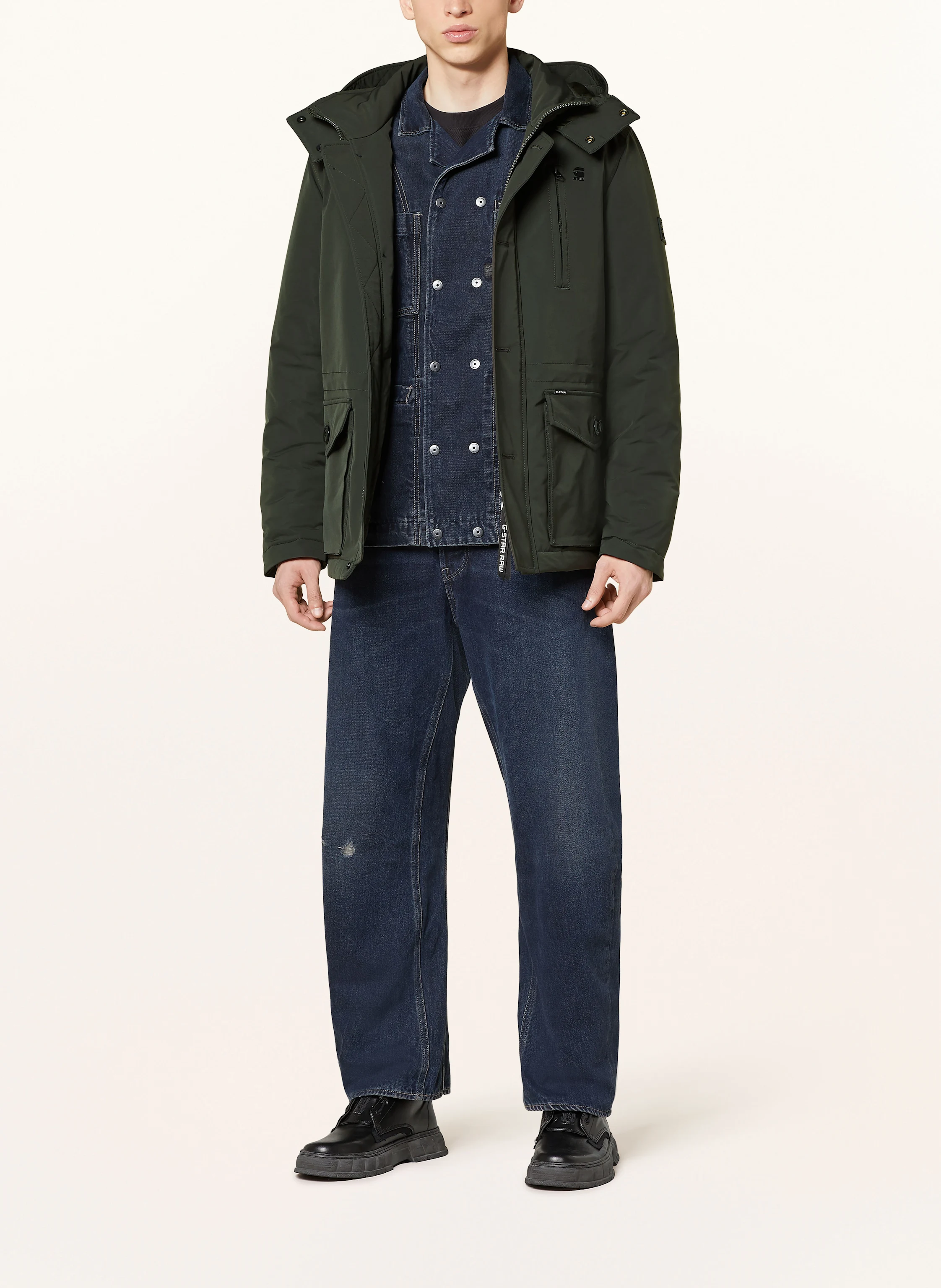 G-Star Parka VODAN mit abnehmbarer Kapuze
