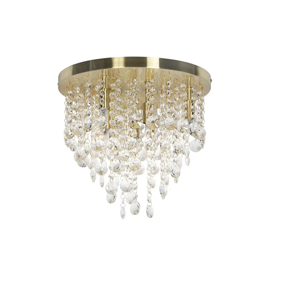 Qazqa plafondlampen medusa goudkleurig g9