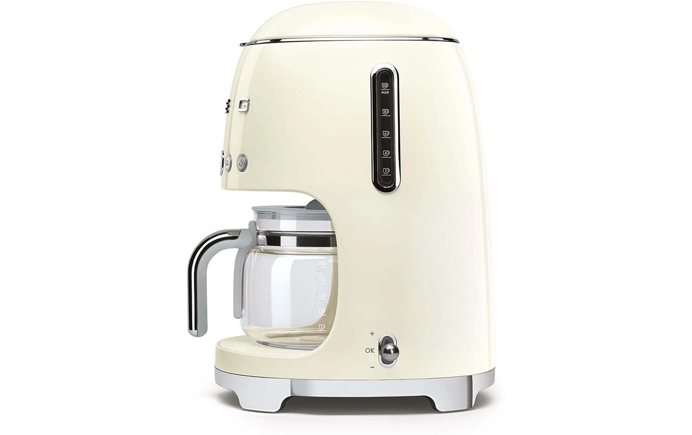 Filterkaffeemaschine 50's Style DCF02CREU Crème<br>Kaffeemaschine mit Glaskanne