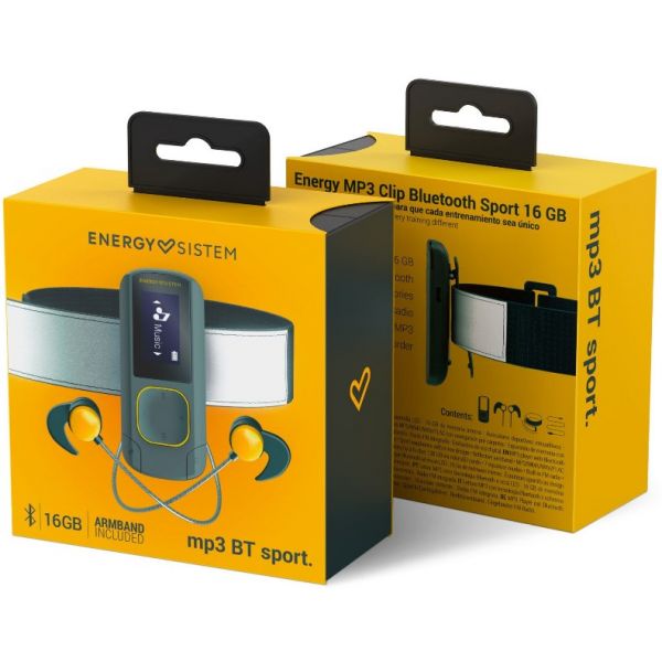 Energy Sistem MP3 Clip Bluetooth Sport Amber 16GB - 448272