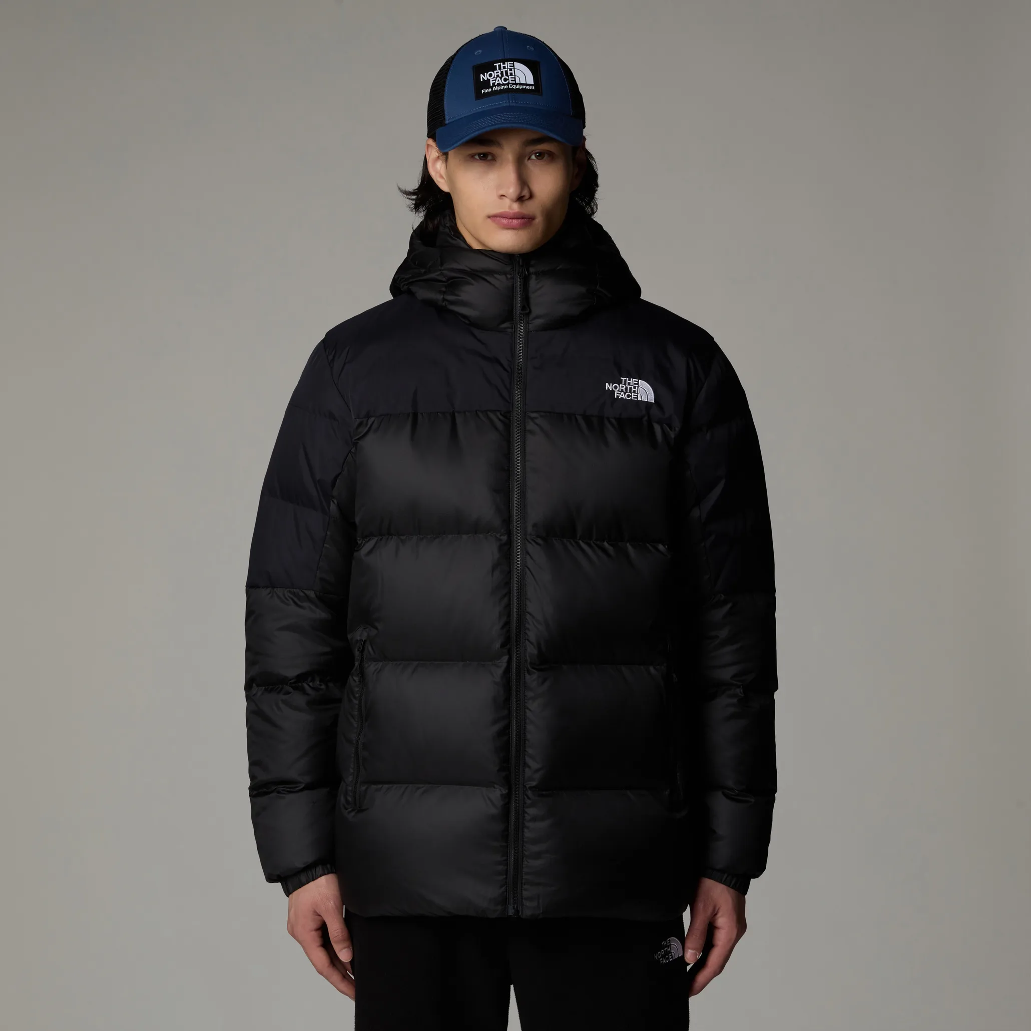 The North Face Men's Diablo Down Hoodie TNF Black Heather/TNF Black