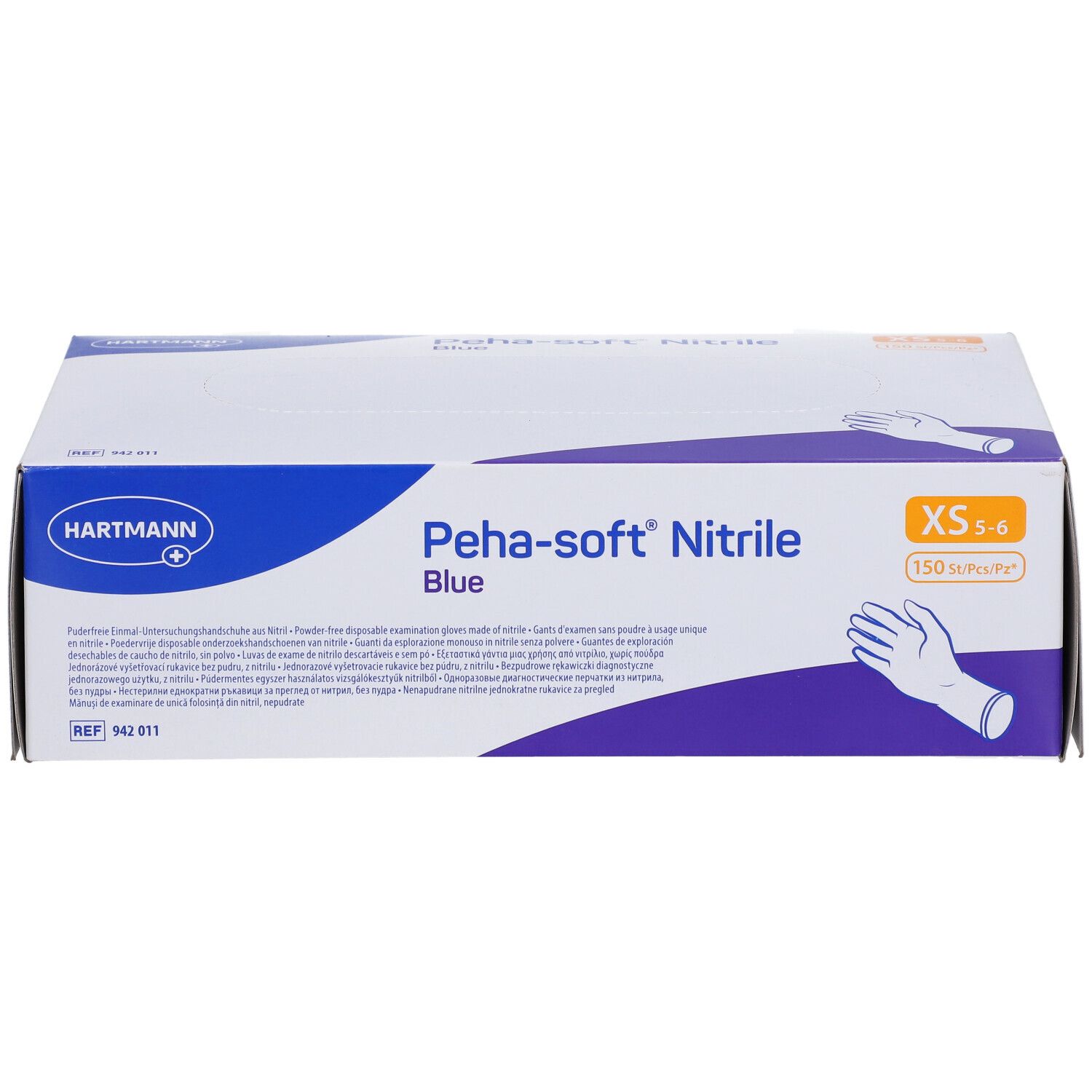Peha-soft® nitrile blue puderfrei XS