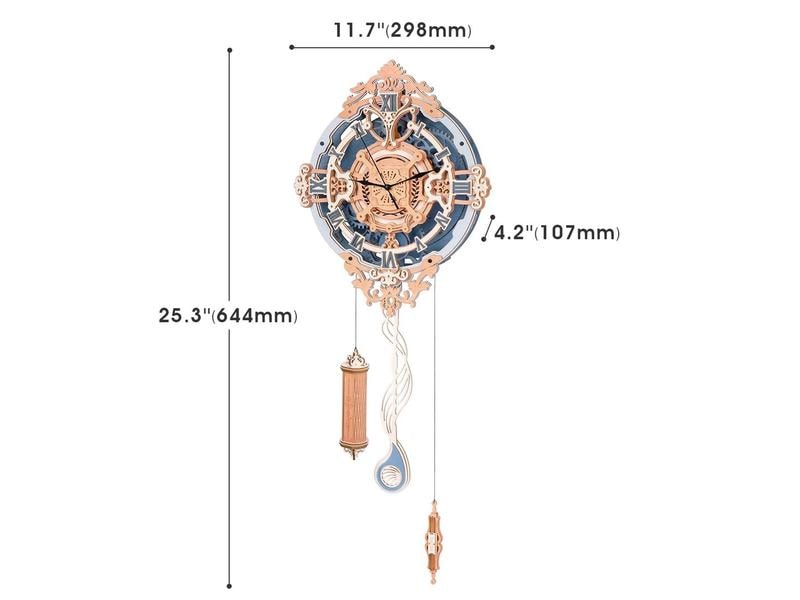 Pichler Bausatz Romantische Wanduhr Romantische Wanduhr 3D Puzzle aus Holz
