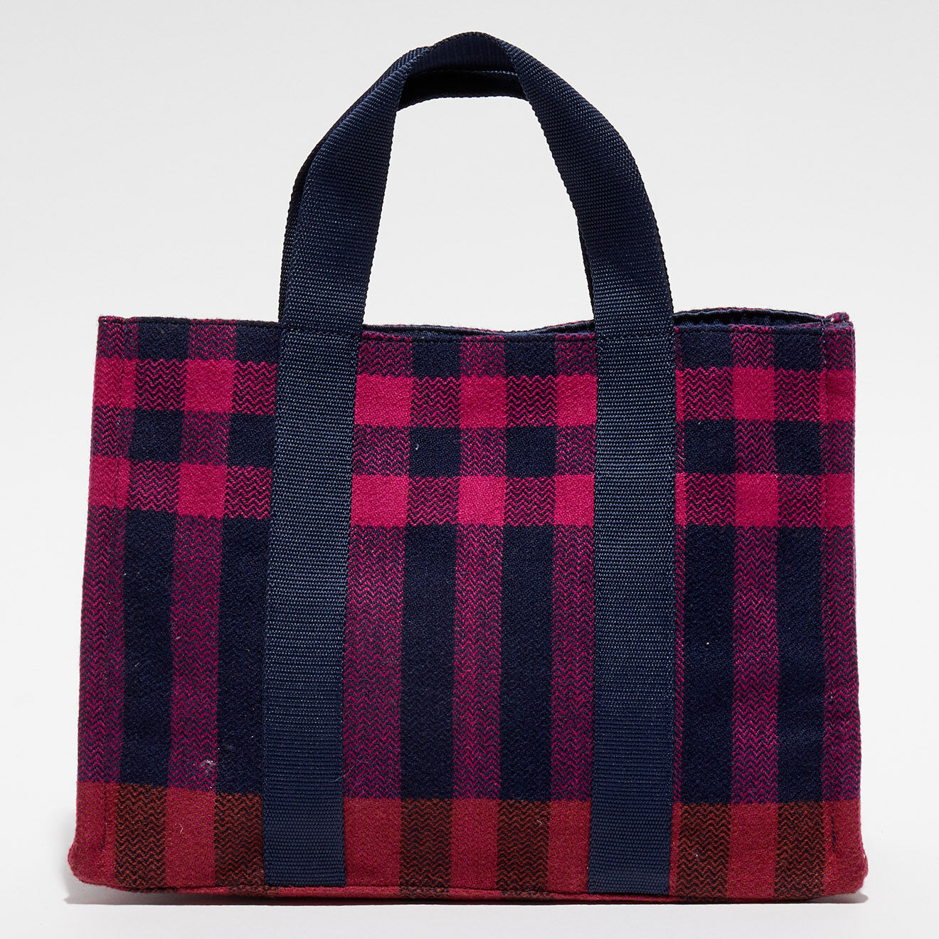 Inouitoosh Petit Sac Cabas 100% Laine Maud fuchsia - 33x24x12 cm