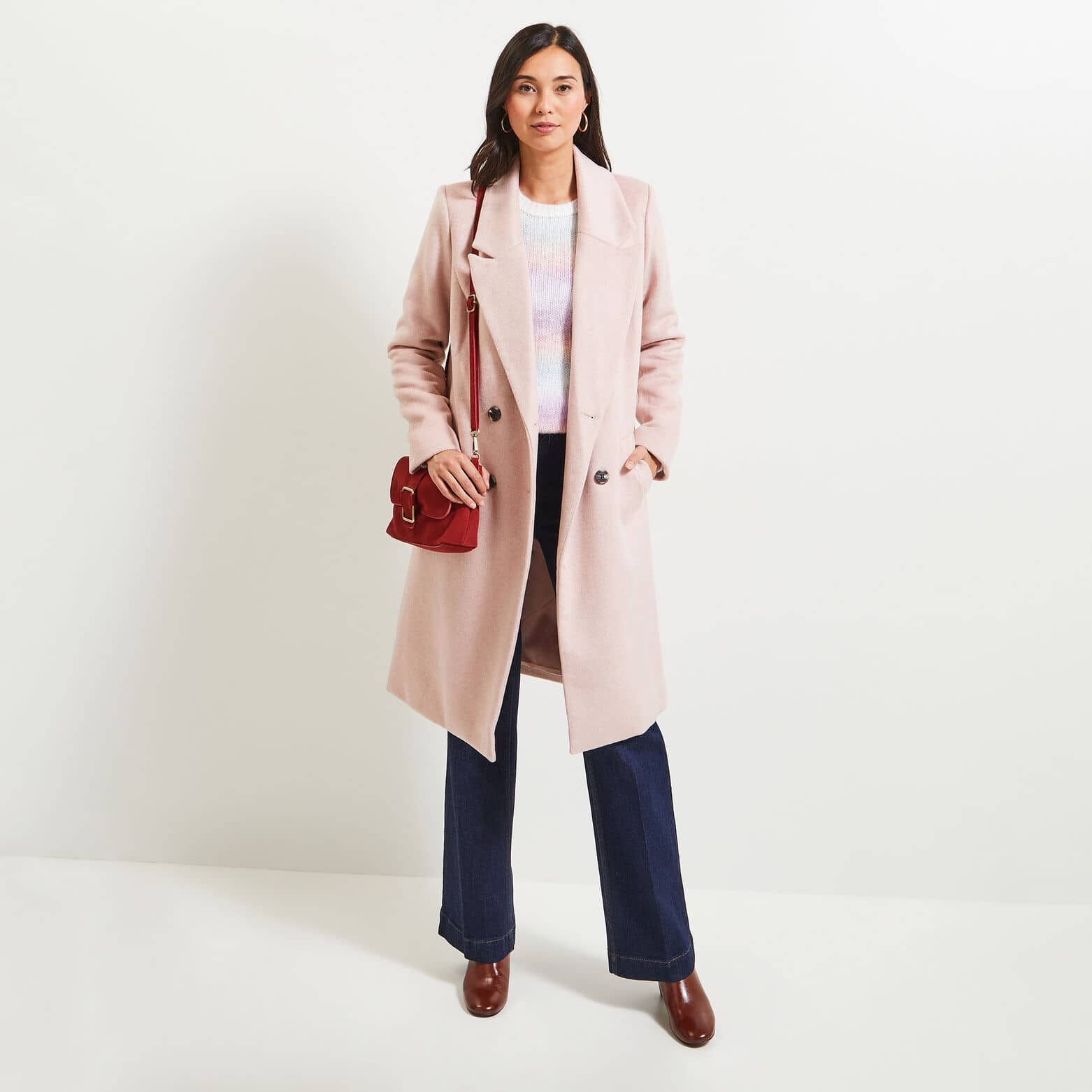 Manteau pardessus mi-long femme