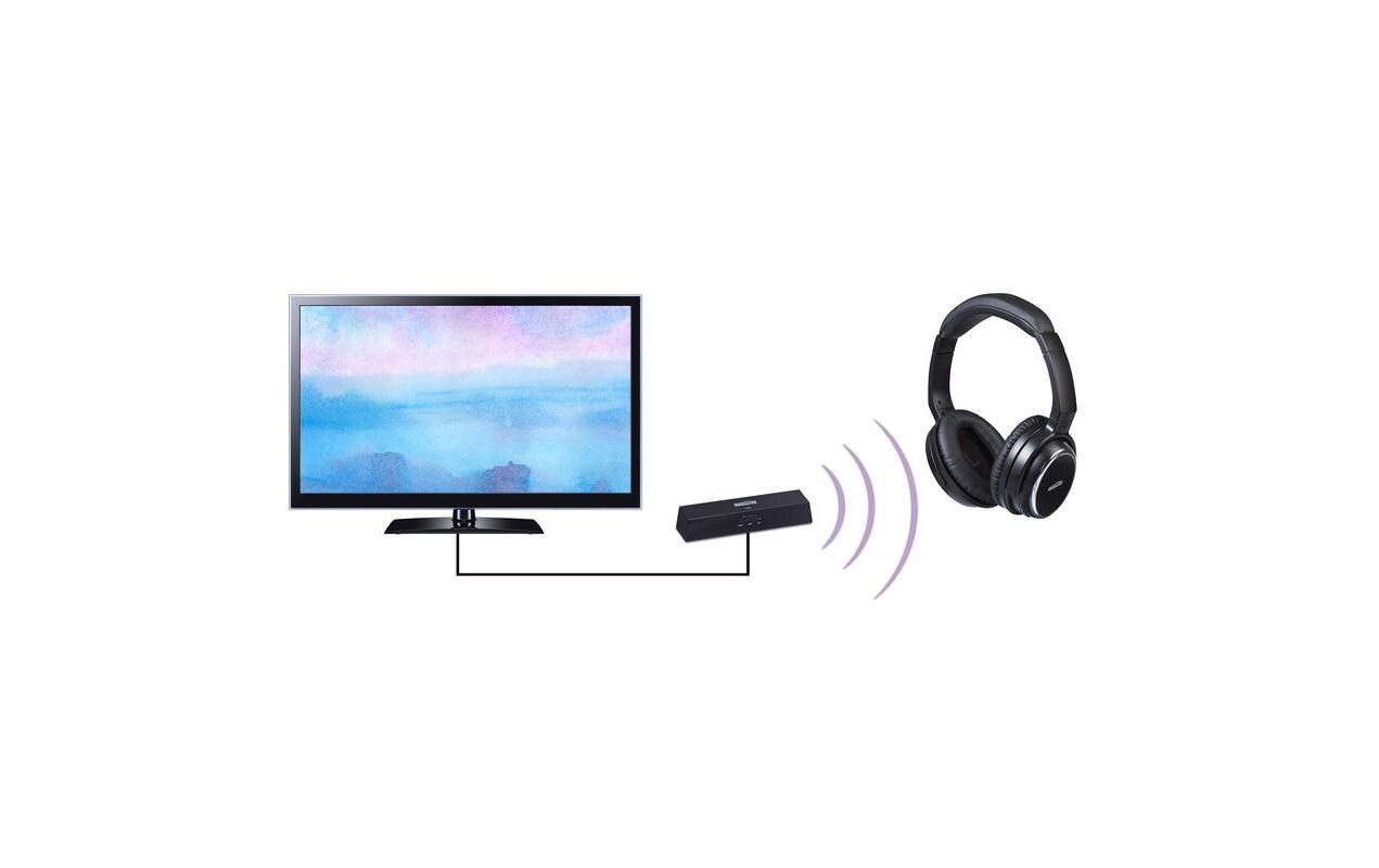 Bluetooth Sender BoomBoom 100Bluetooth Empfänger und Transmitter in 1 | AAC, aptX & aptX Low Latency | digitale und analoge Ein- und Ausgänge | Multipair Partymode (2P.)