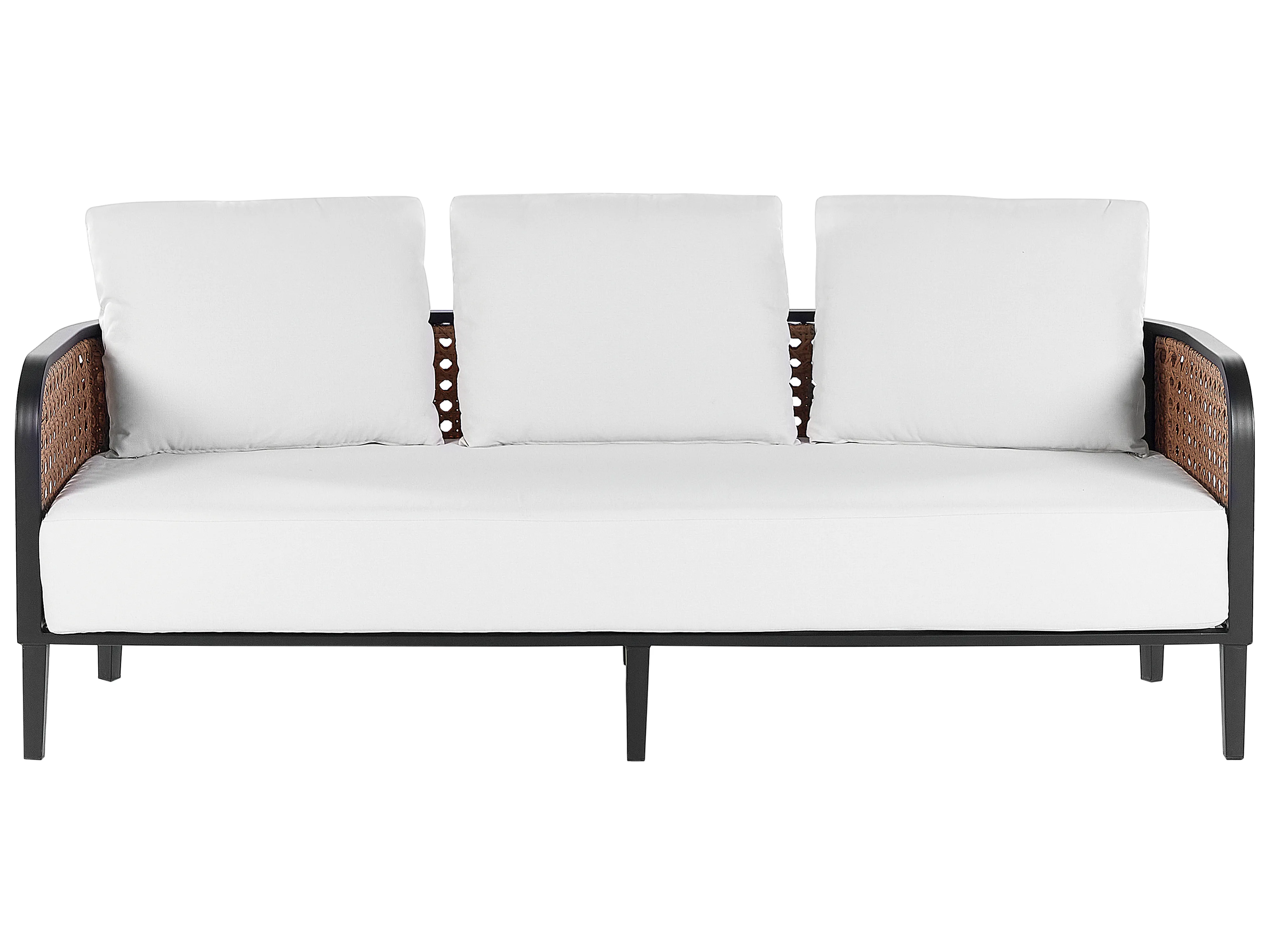 Loungeset met tafel 3-zits MONTEFALCO Metaal Wit