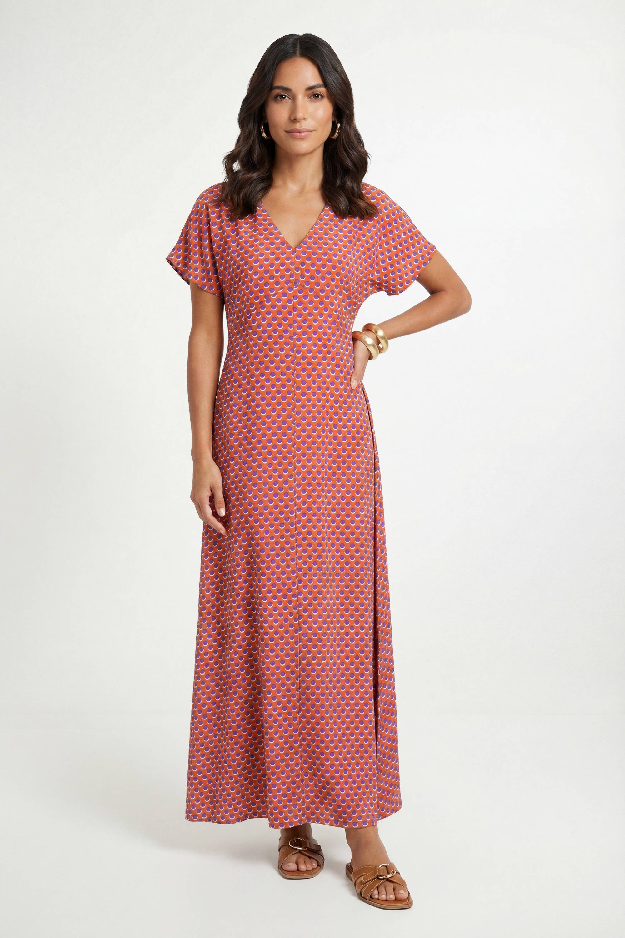 Wallis Robe Maxi D'été À Pois