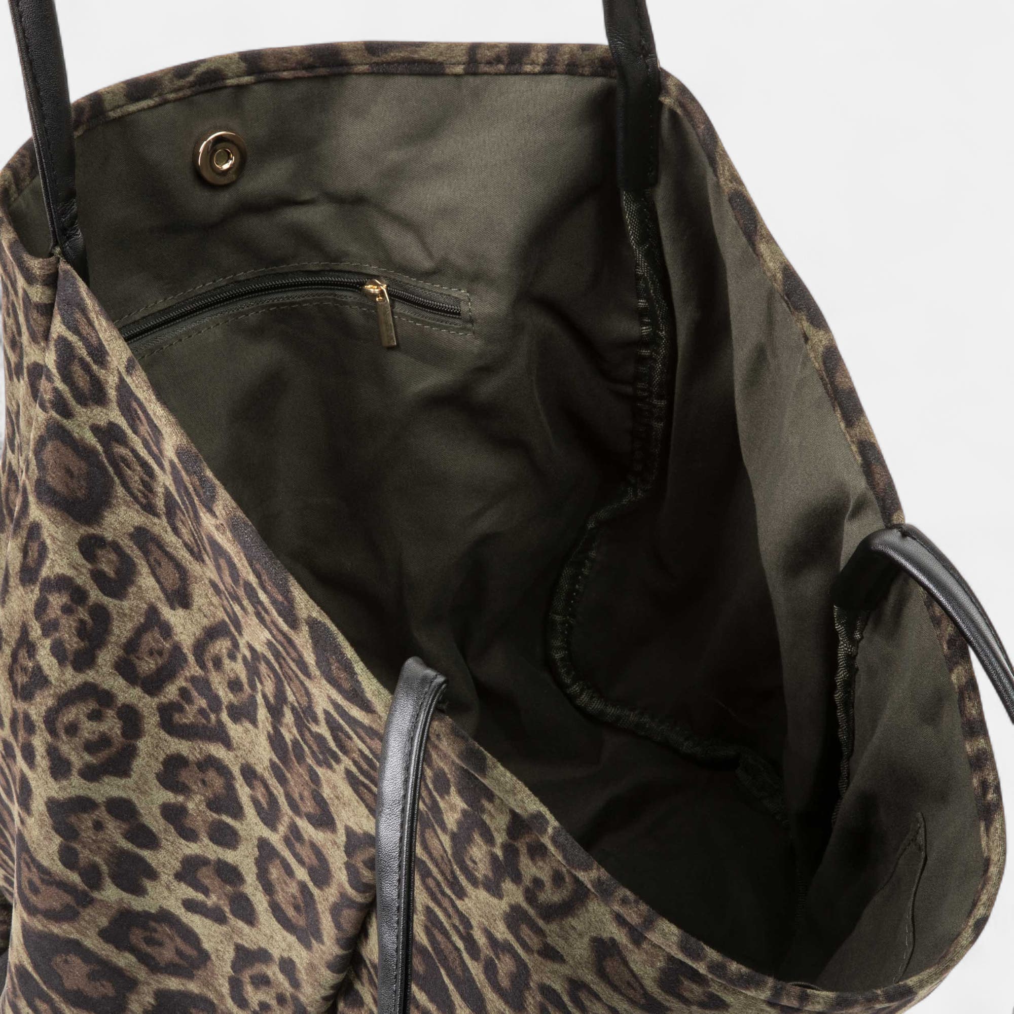 Sac de shopping kaki