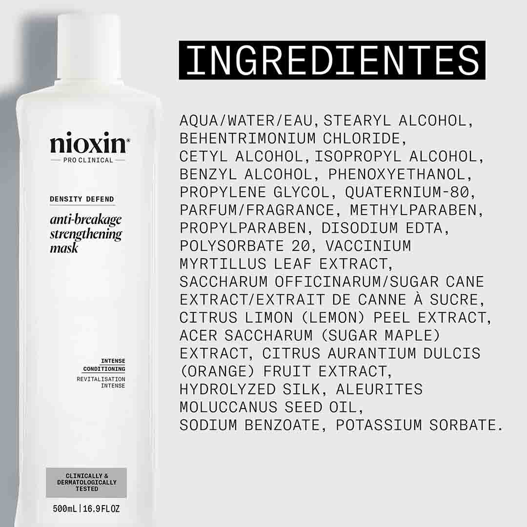 Nioxin Intensivos Density Defend - Máscara Anti-Quebra e Fortalecedora - 500ml