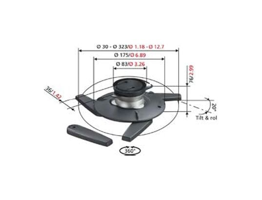 VOGEL'S - Support plafond EPC 6545