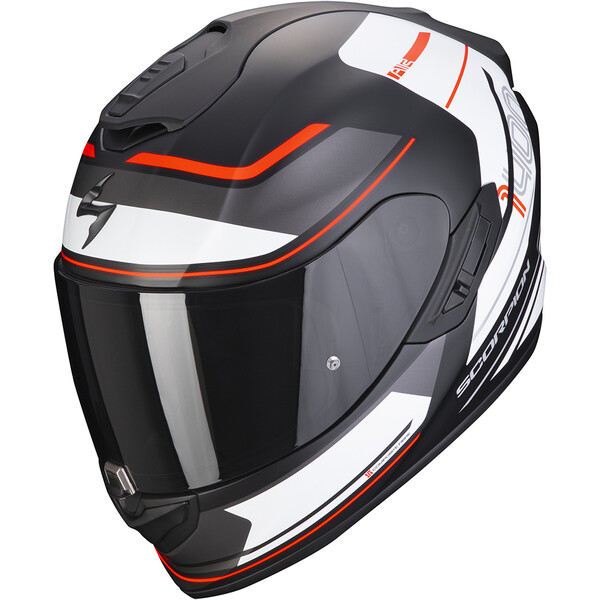 Scorpion - Casque Exo-1400 Evo Air Vittoria Noir Mat / Blanc / Rouge