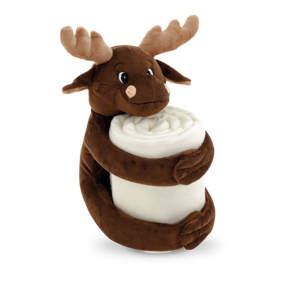 hi!dea 99063 - Couverture en polaire avec peluche (180 g/m²)