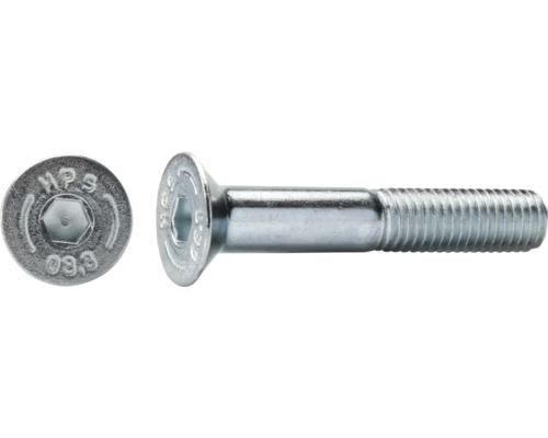 Verzonken schroef met binnenzeskant DIN 7991 M4x10 mm, verzinkt, 100 stuks