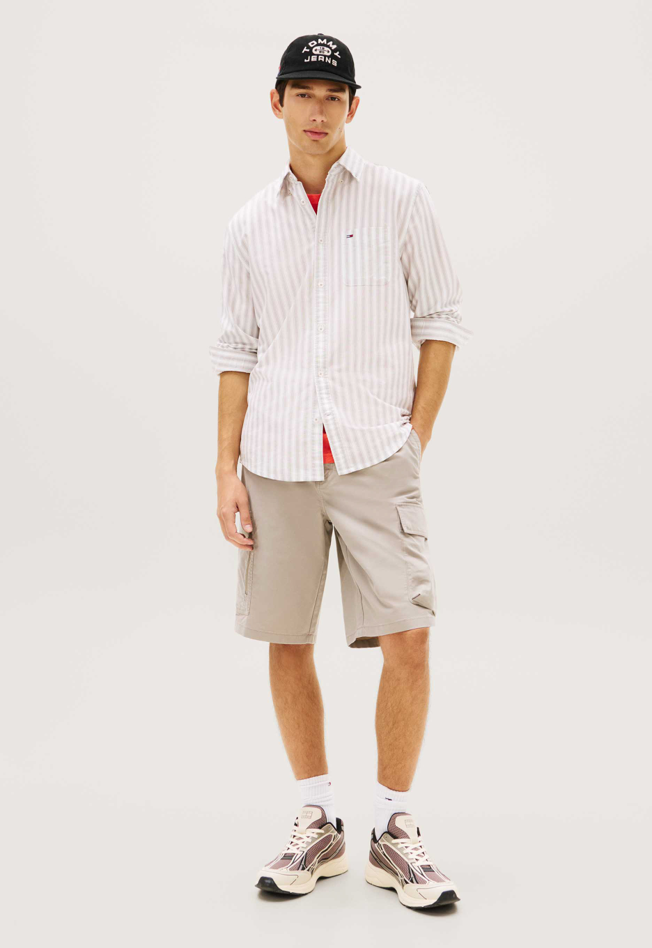 Tommy Jeans DM0DM22790 Striped Oxford Overhemd