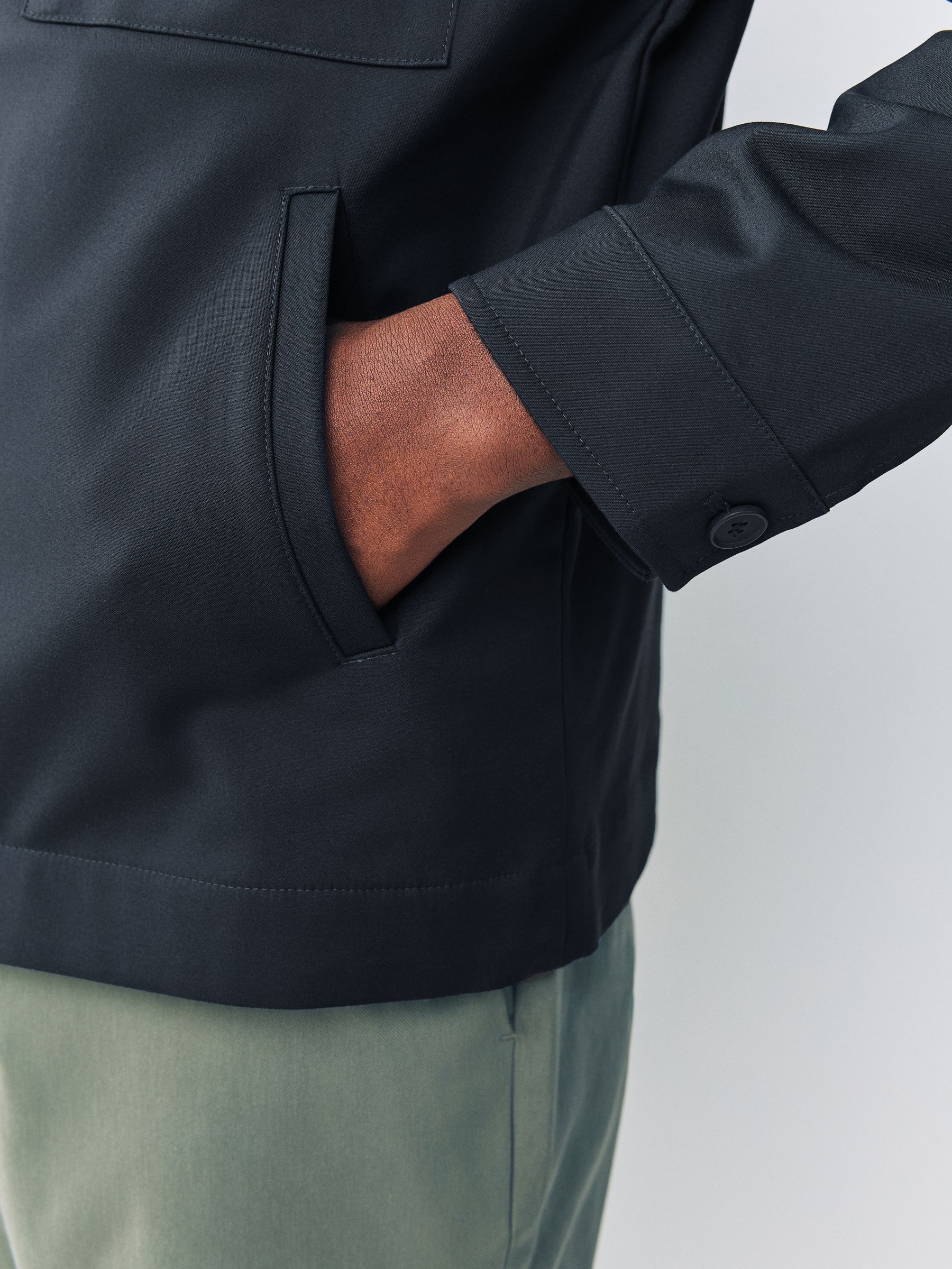 Donkerblauw - Slim technisch stretchy Jack