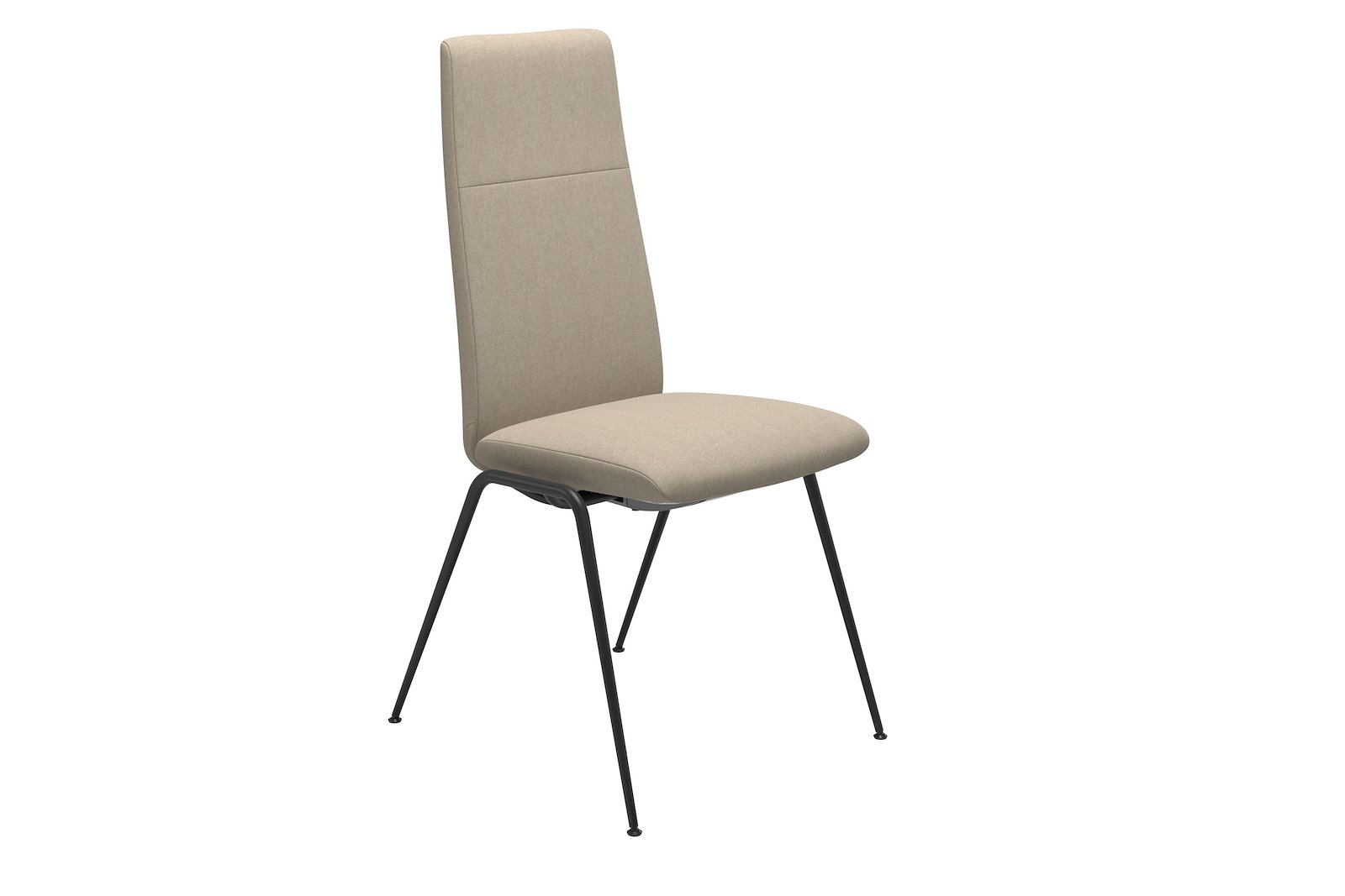 Chilli spisestol Tekstil Calido - Light Beige - Sort