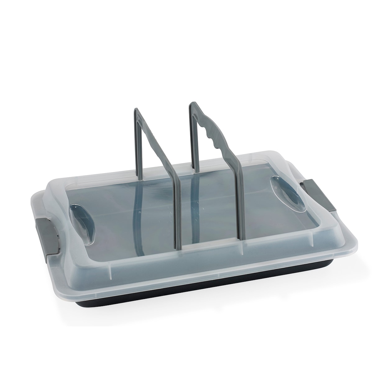 Funktion w/lid Frying dish 42 x 29 cm Grey